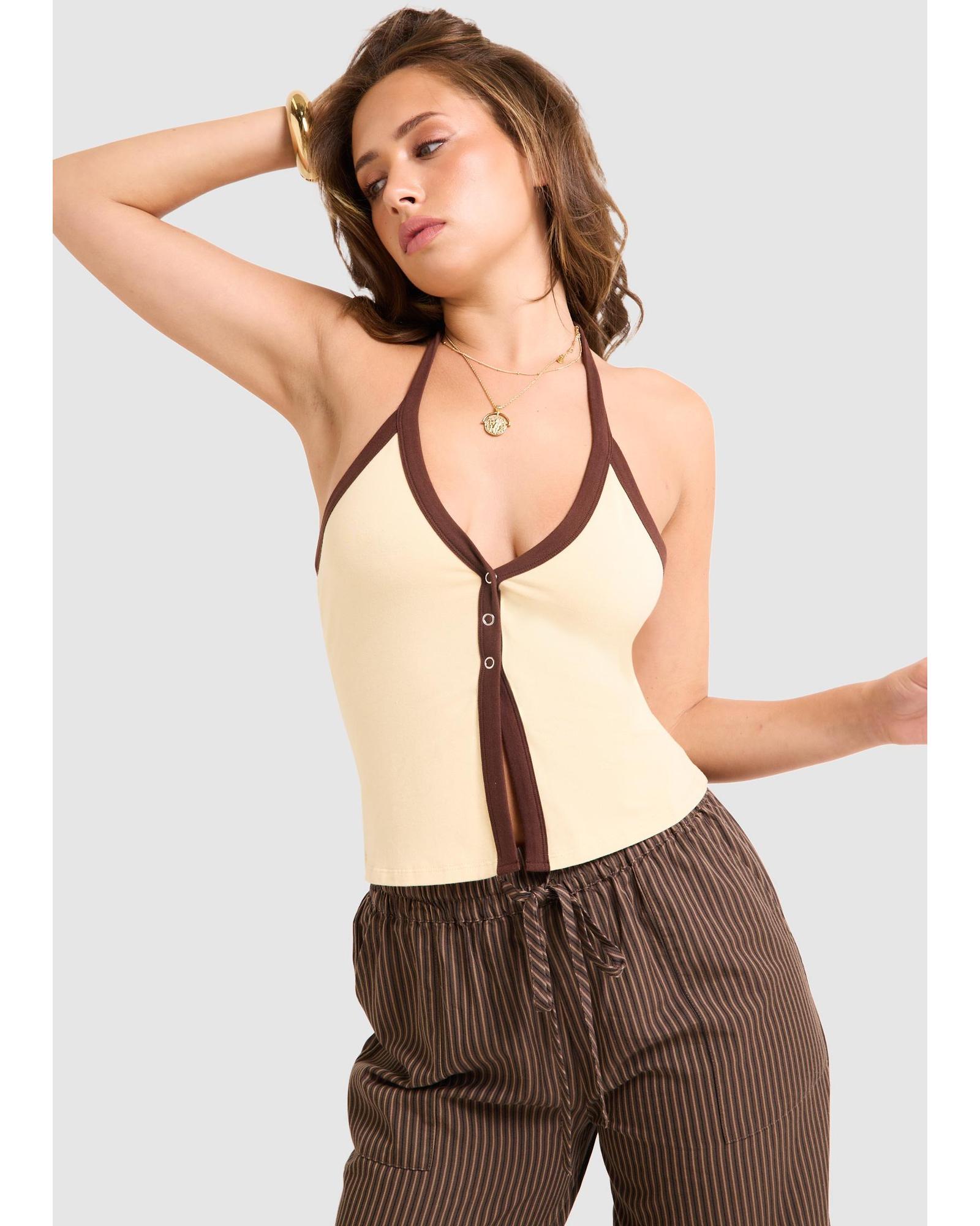June Bind Halter Tank Top