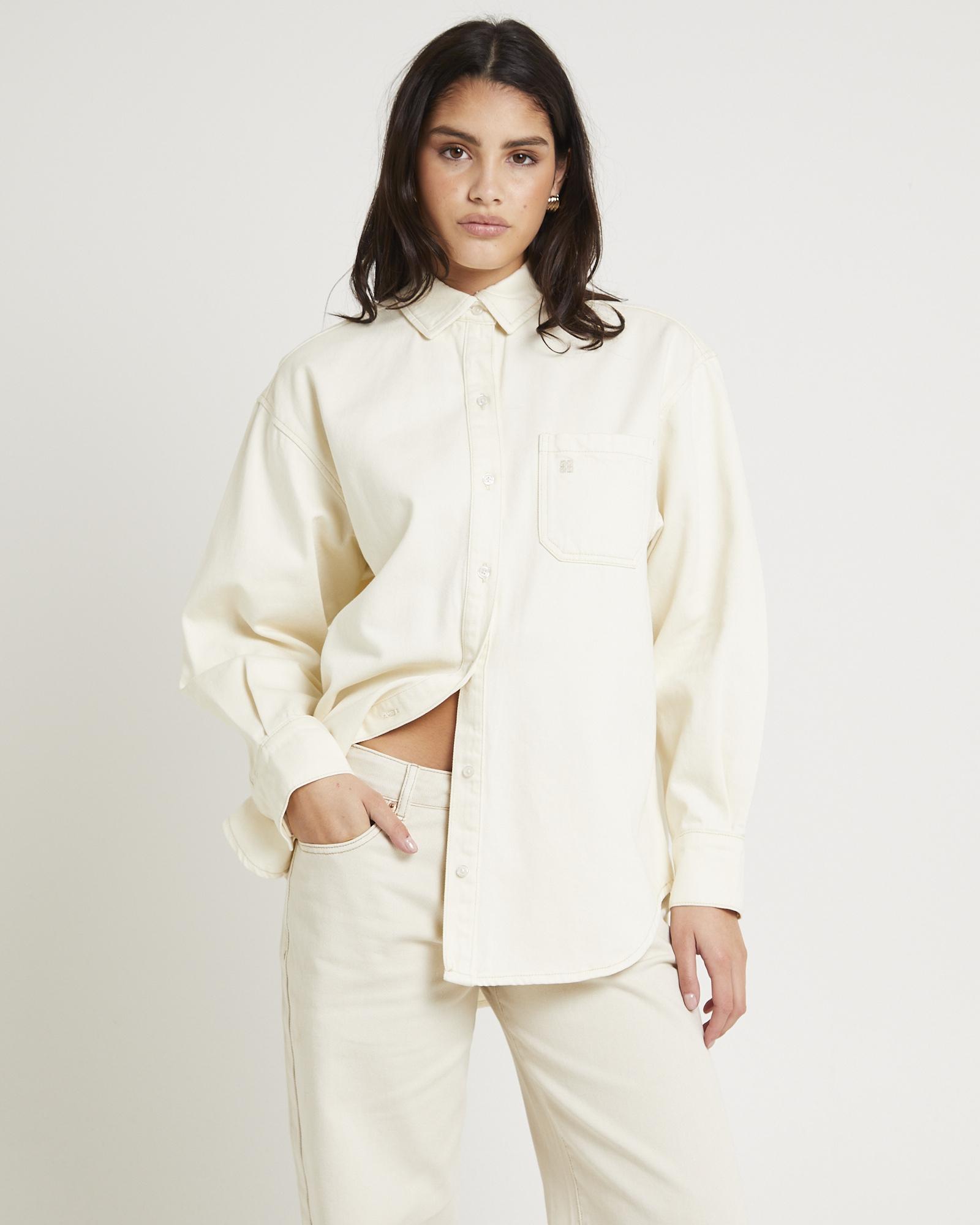 Delta Denim Oversized Long Sleeve Shirt