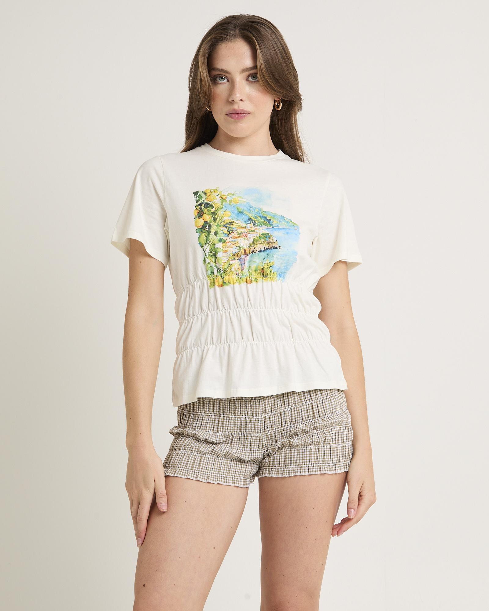 Ross Gathered T-Shirt