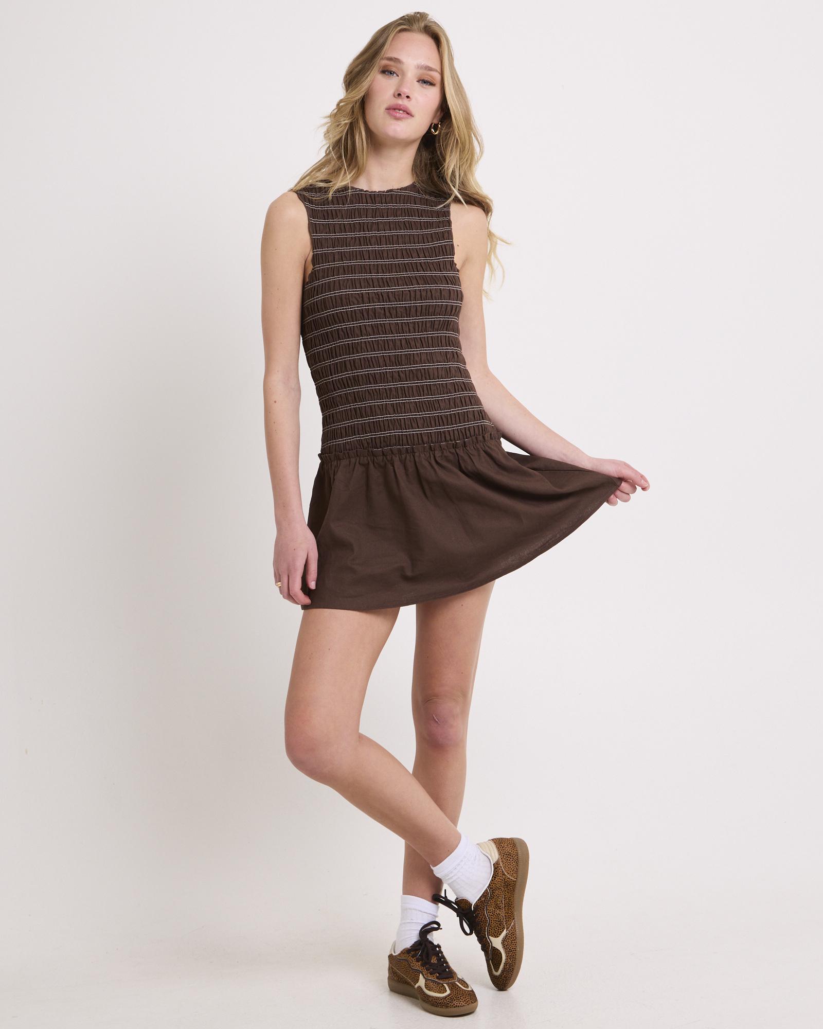 Delmore Shirred Dress