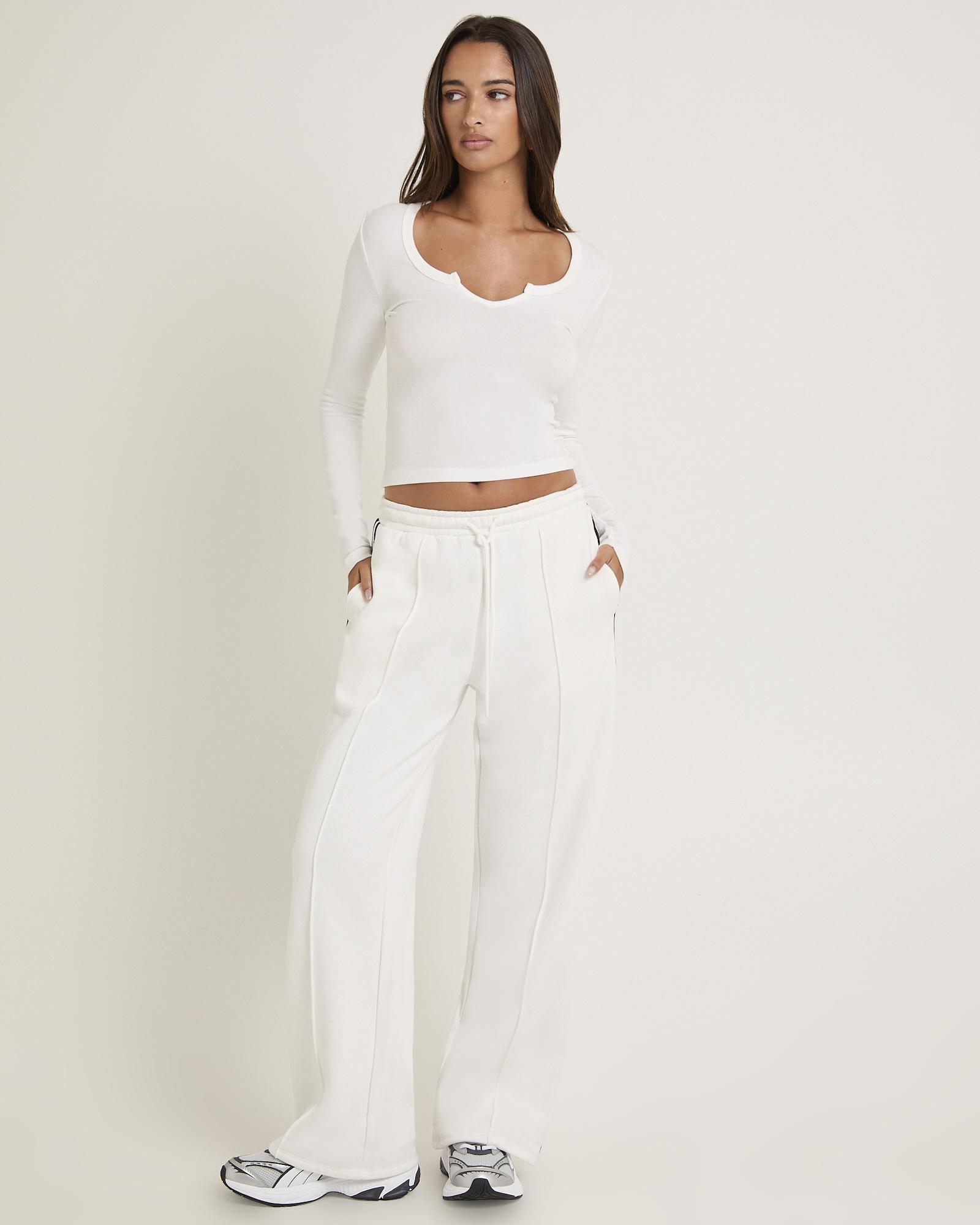 Subtitled Baggy Track Pants