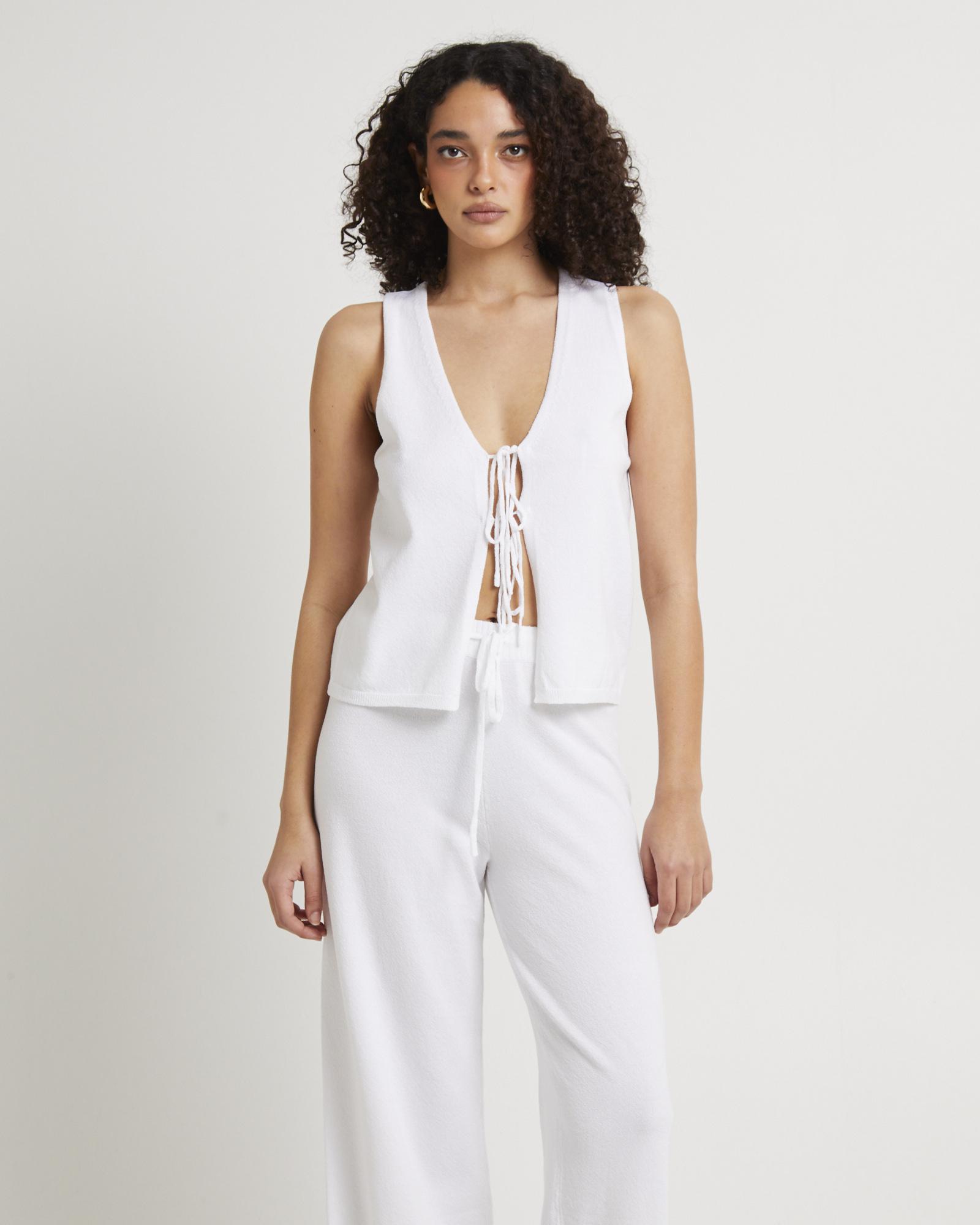 Libby Tie Front Knit Top