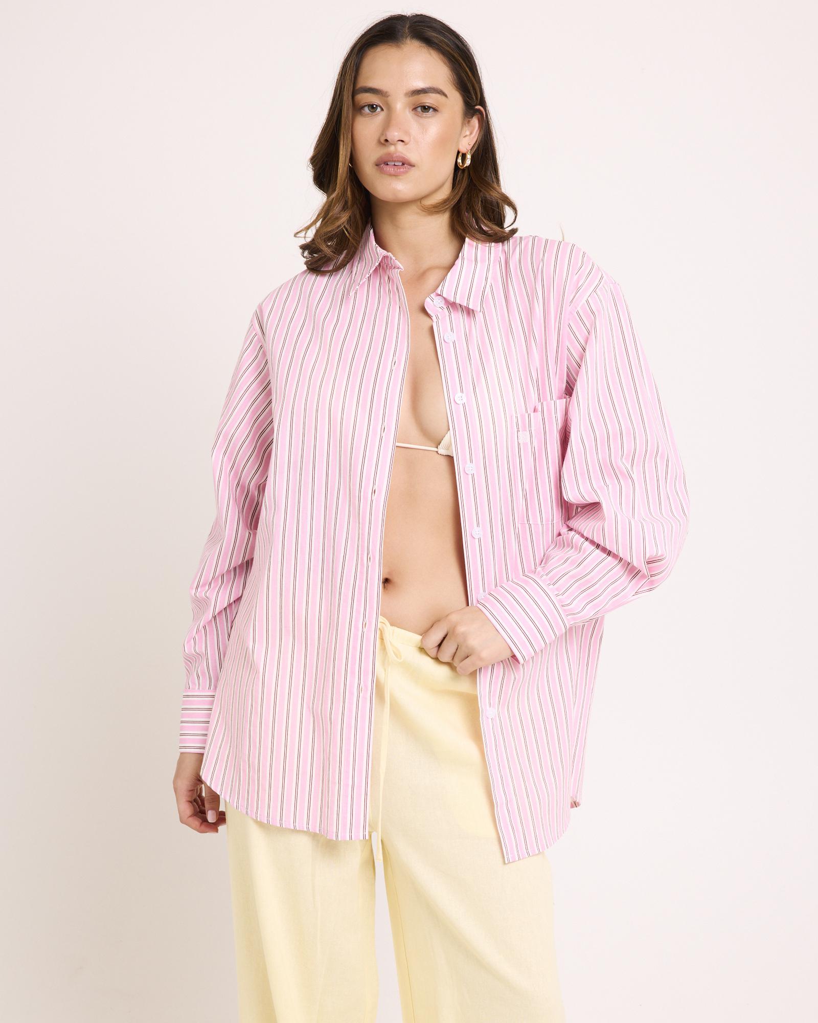Coby Crisp Oversized Long Sleeve Shirt