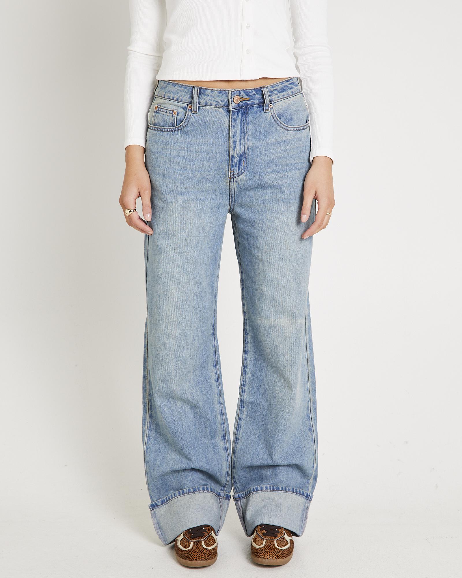 Demi Fold Hem Denim Jeans
