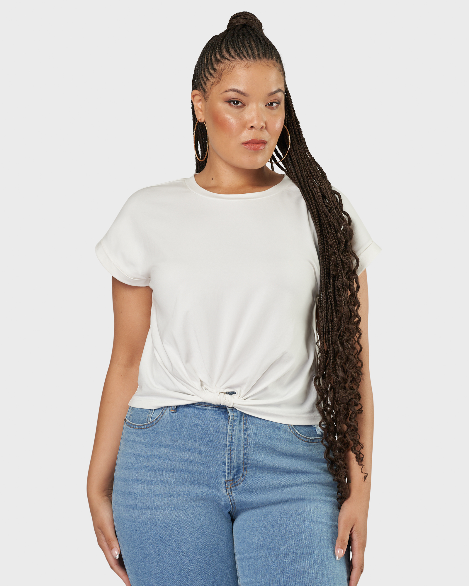 The Feared Crop Twist Tee