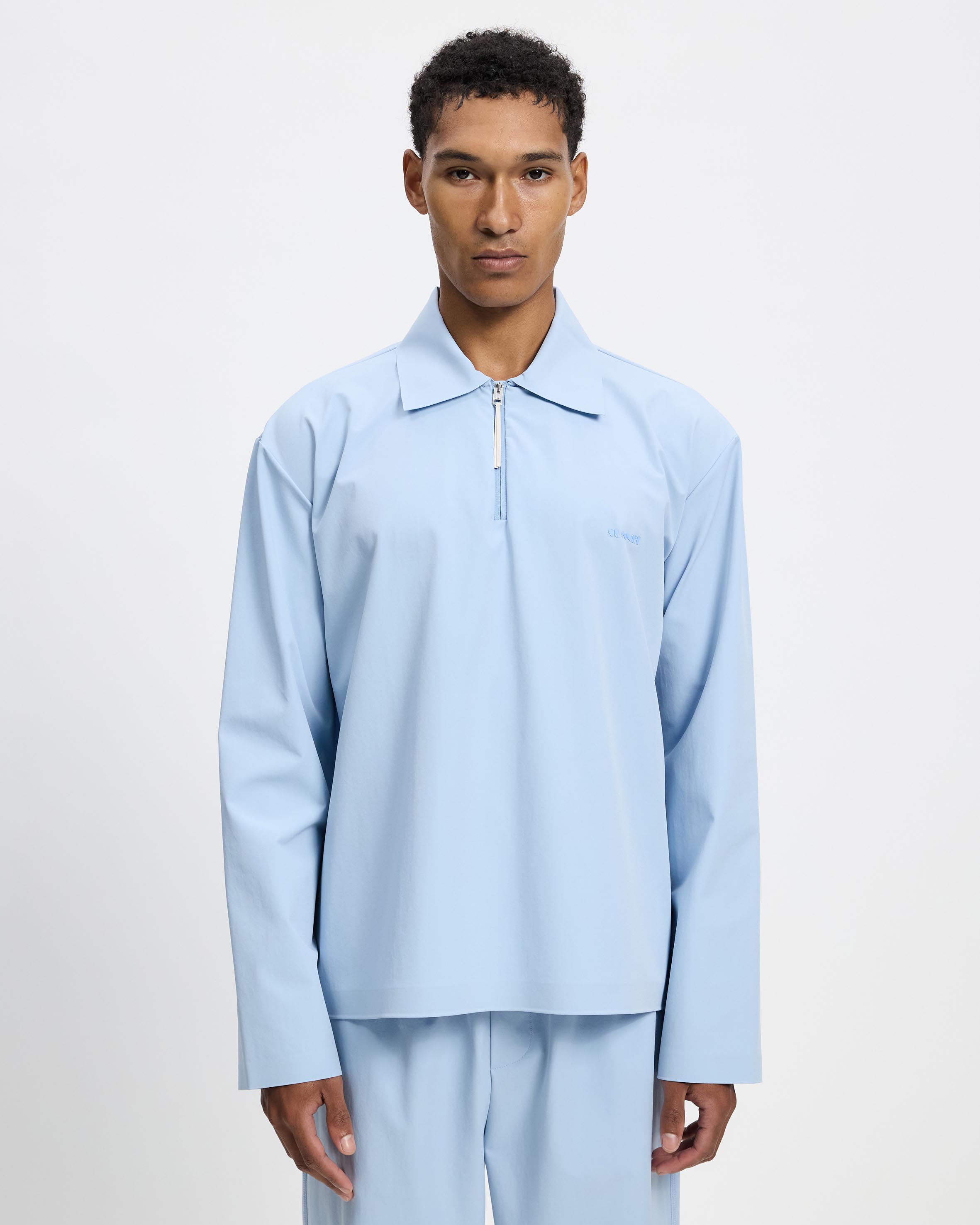 Longsleeve Polo With Zip