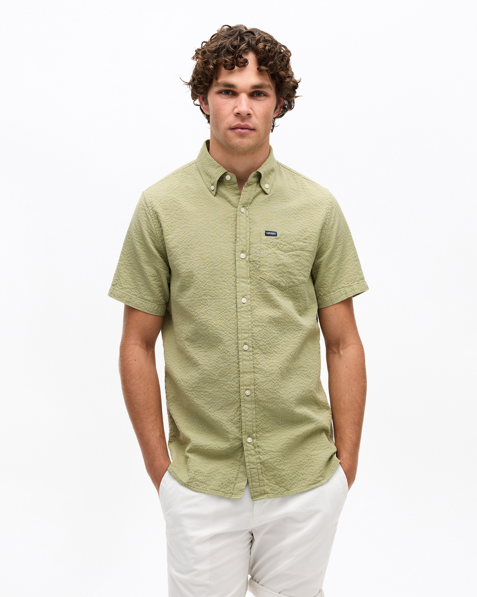 Seersucker Short Sleeve Shirt