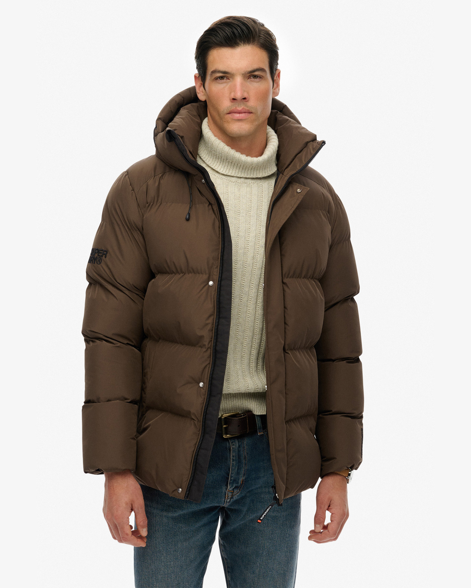 Hooded 5 Baffle Sports Puffer