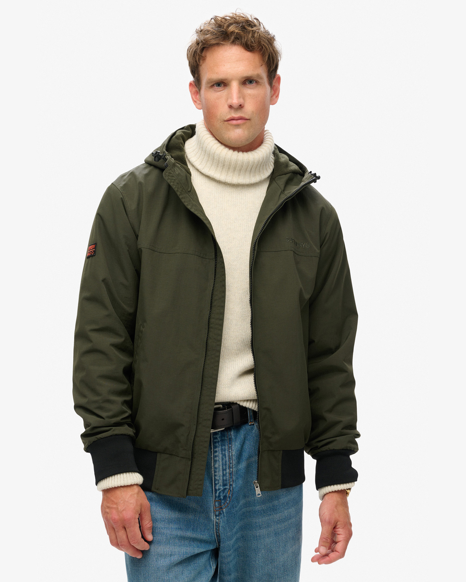 Surplus Nylon Hooded Bomber