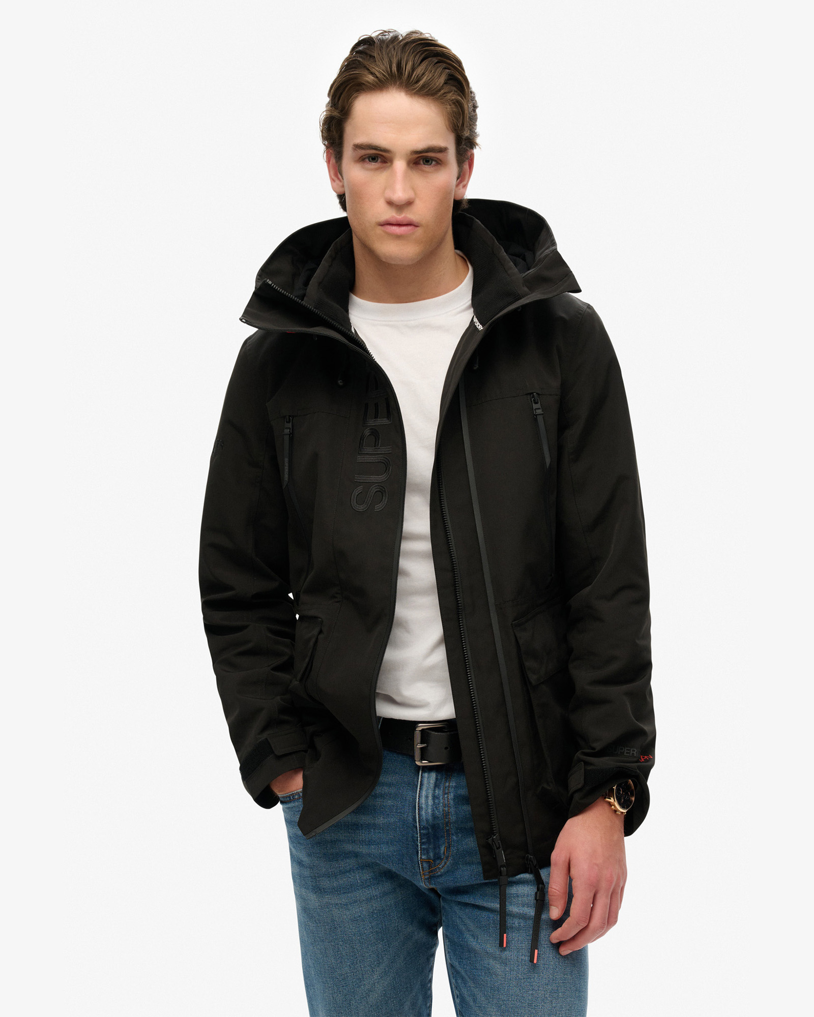 Slim Fit Hood Ultimate Embroidered Windbreaker
