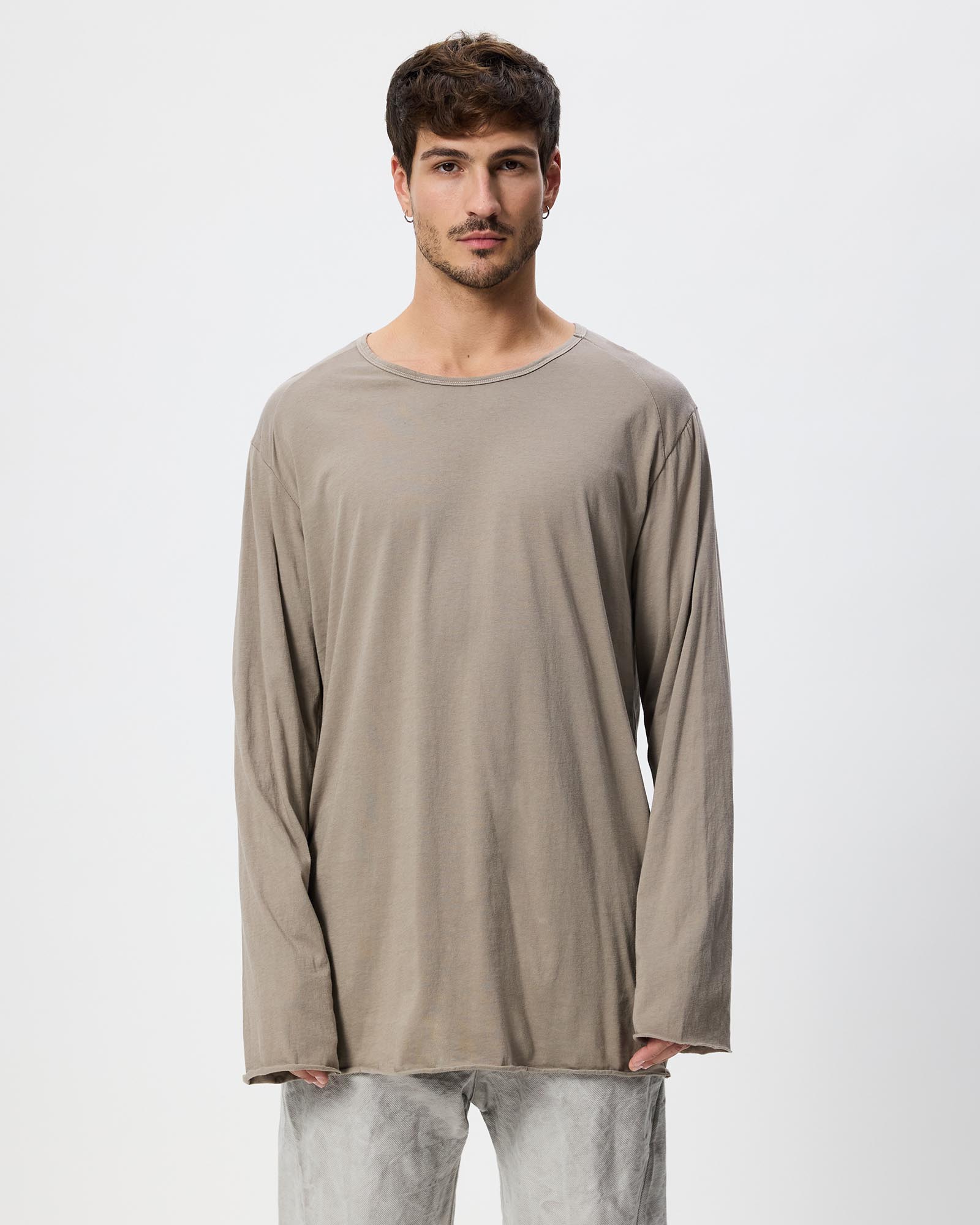 Stannite Relaxed Cotton Long T-Shirt