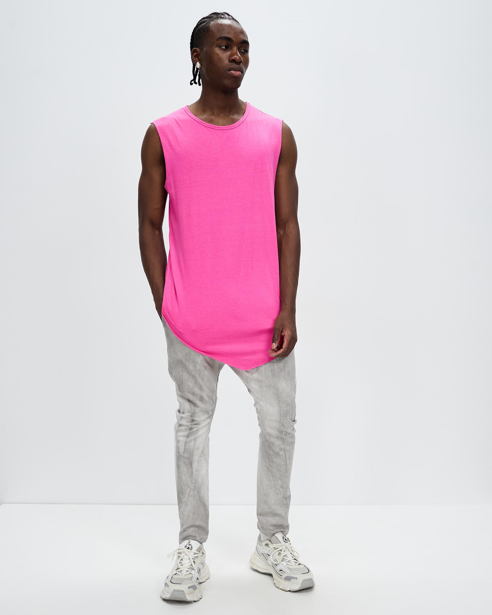 The Ruby Low Crotch Tailored Denim Pants