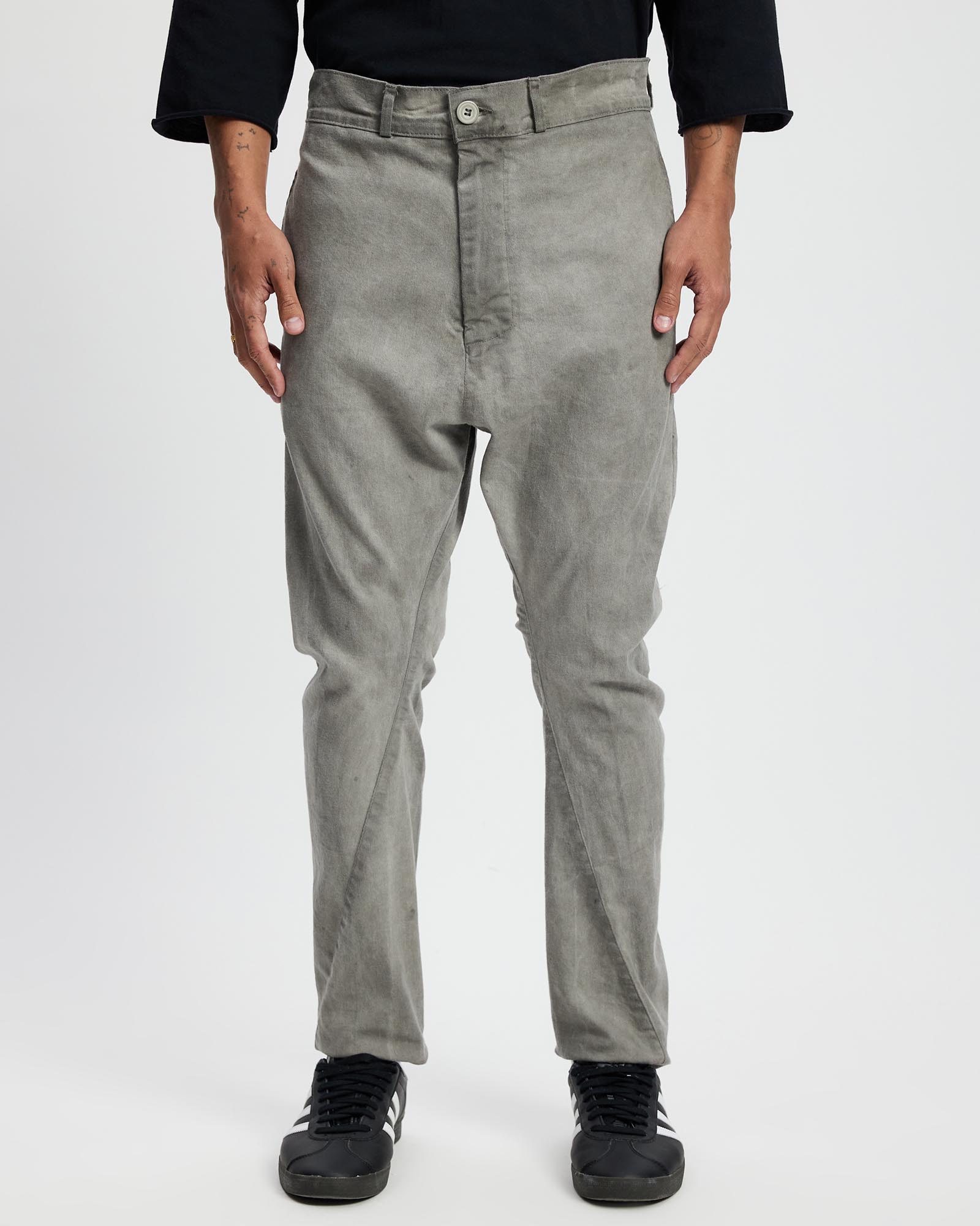 The Ruby Low Crotch Tailored Denim Pants
