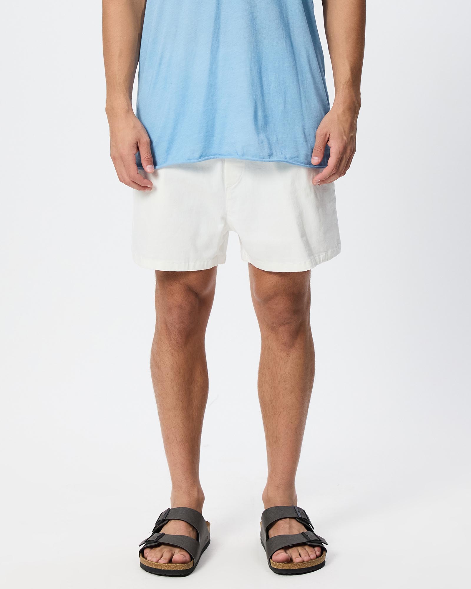 The Natron Denim Drawstring Shorts