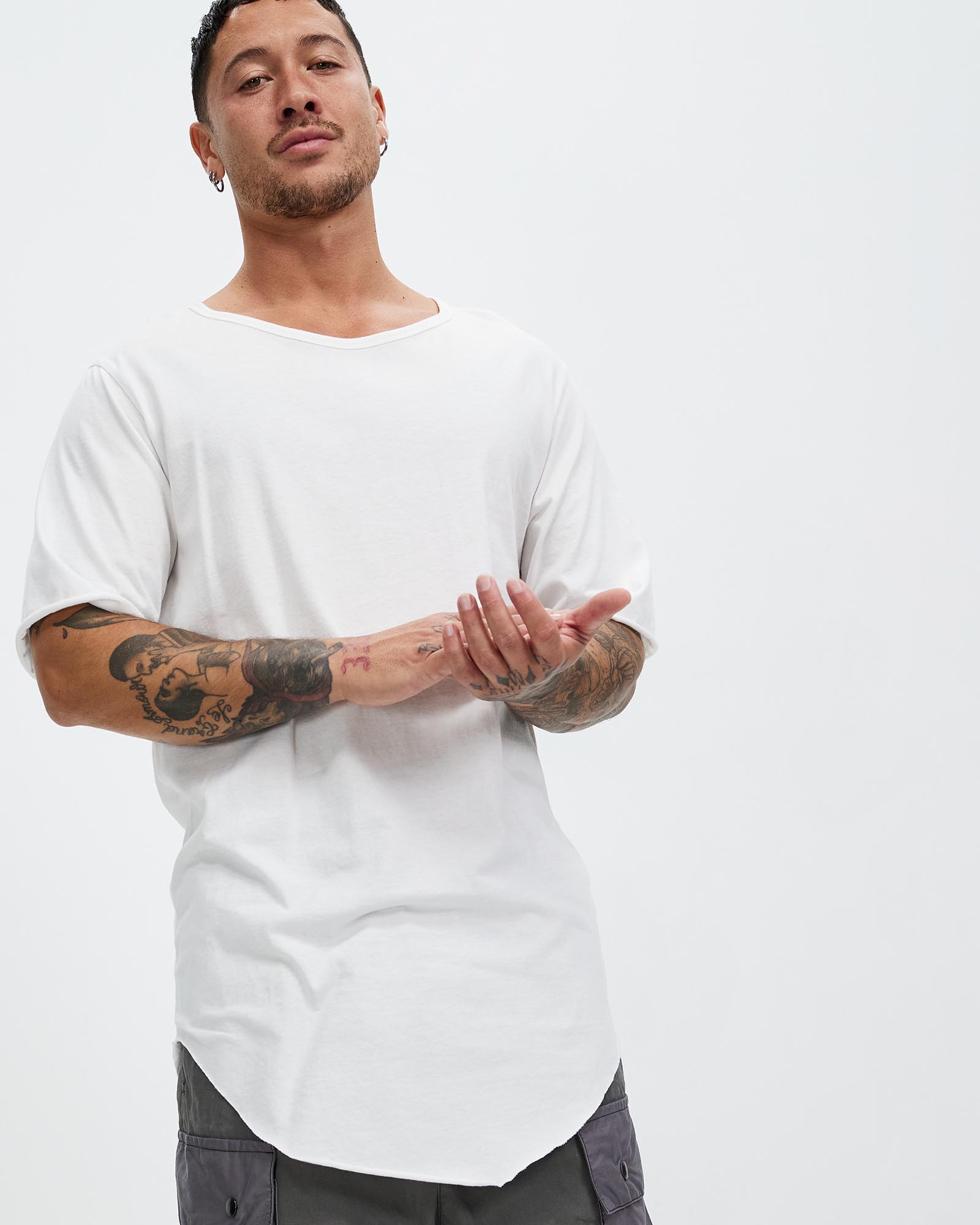 The Devilline Curved Hem T-Shirt