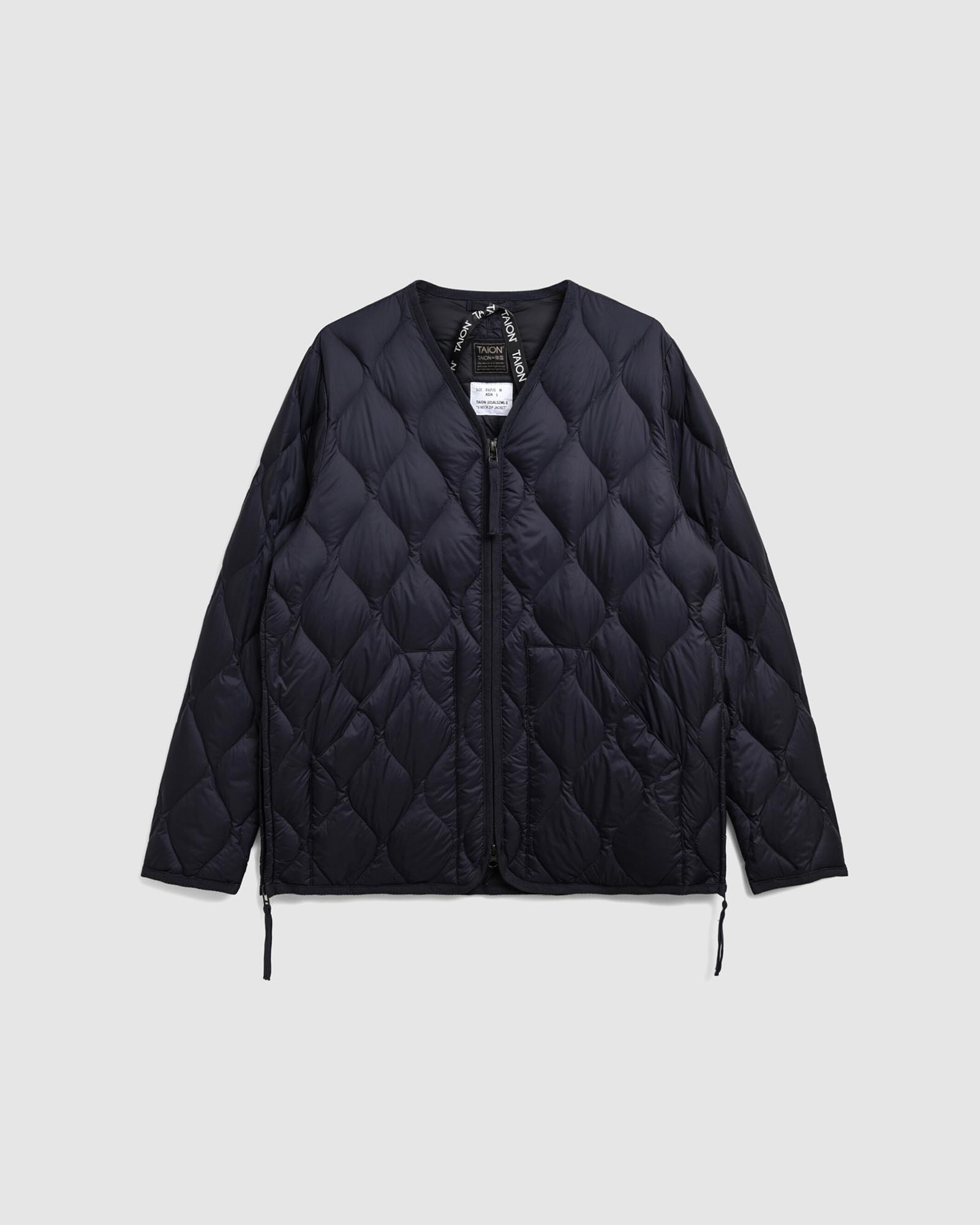 Military V-Neck Wzip Down Jacket Soft Shell