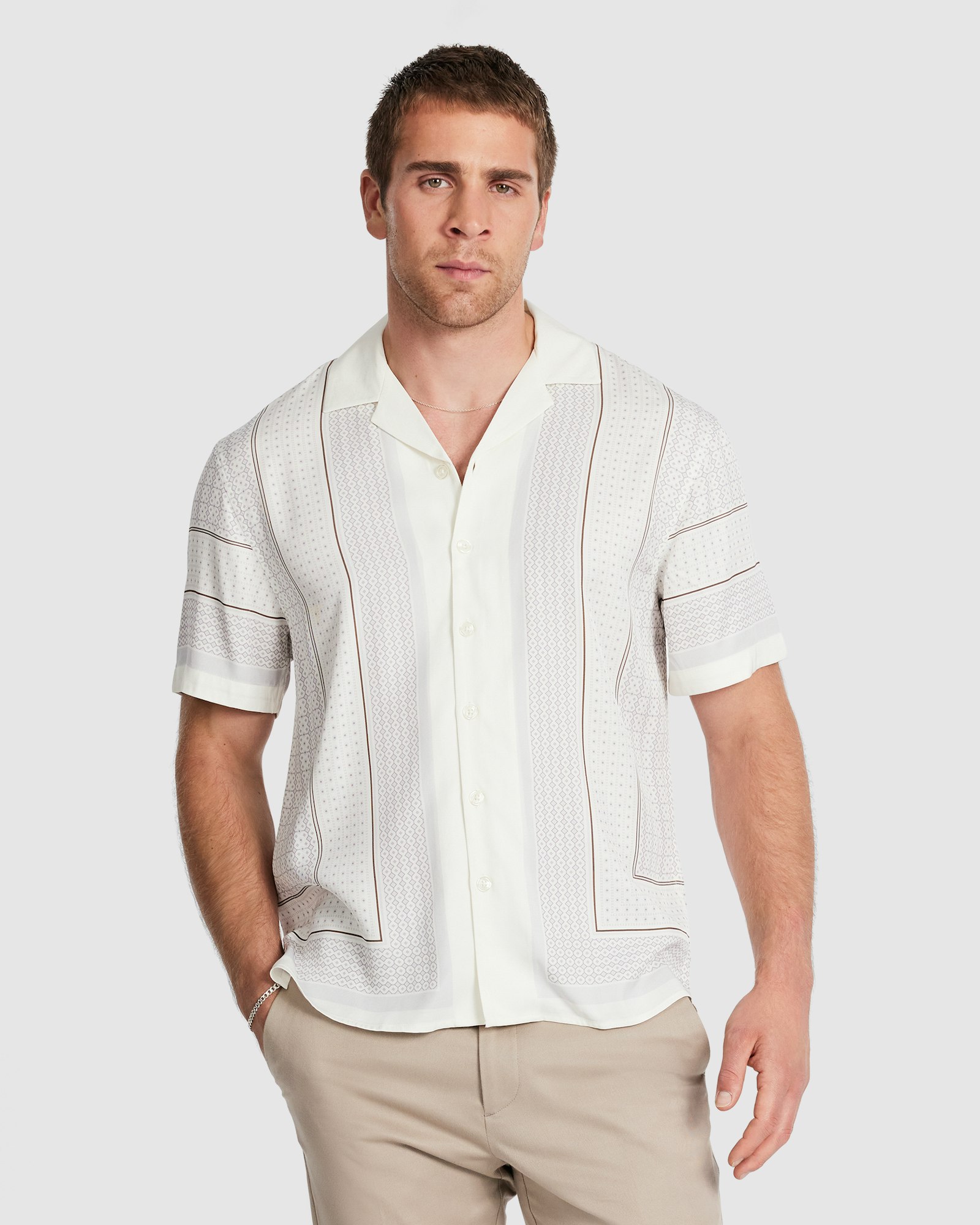 Jaques Viscose Geo Shirt