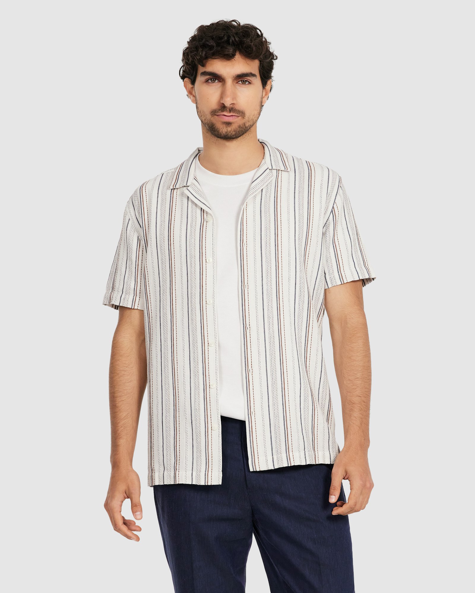 Crete Stripe Texture Shirt