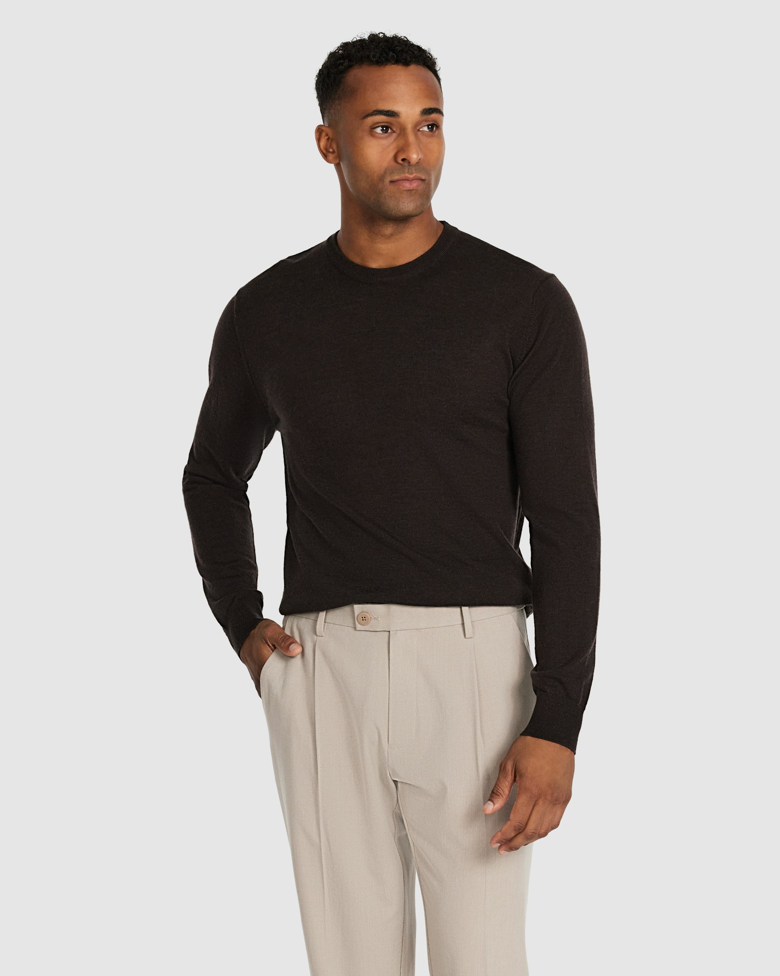 Wesley Merino Wool Crew Knit