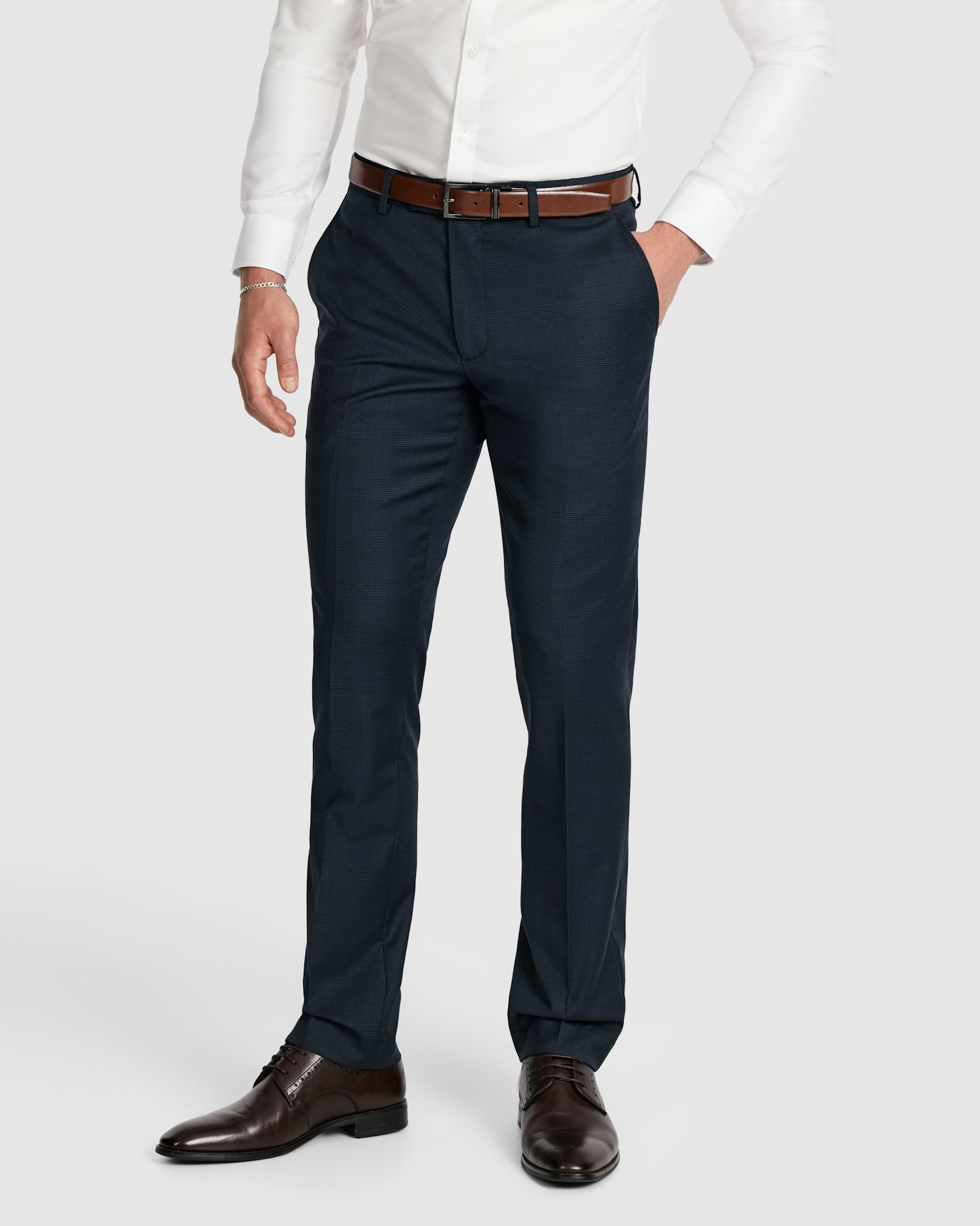 Ty Slim Check Wool Pant