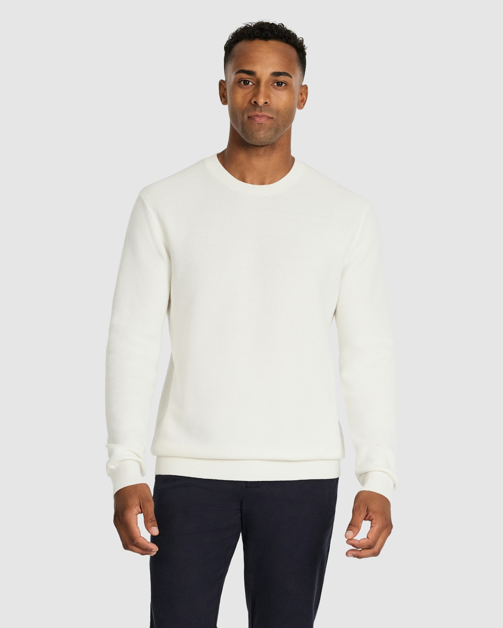 Idris Textured Crew Knit