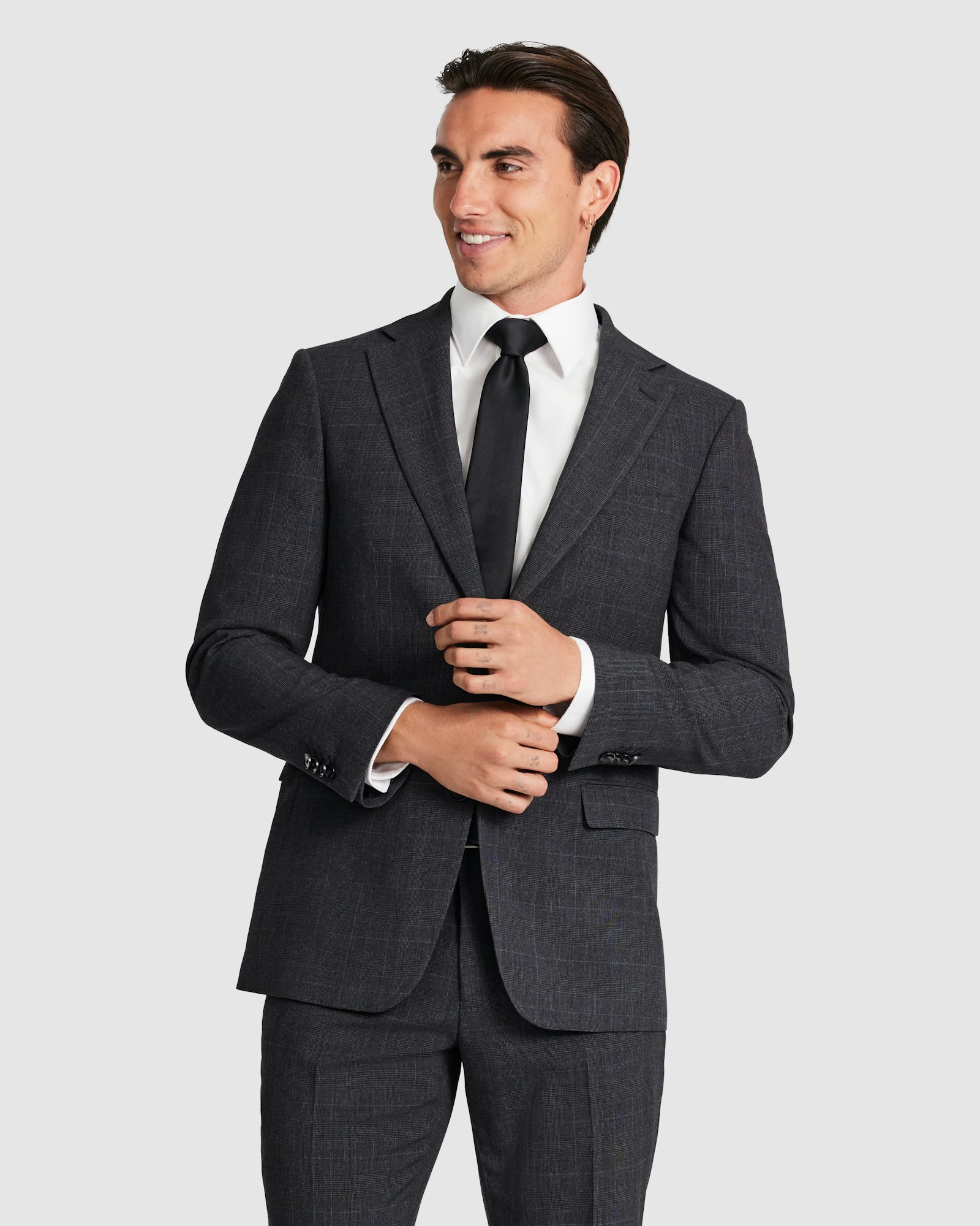 Lev Slim Check Suit Jacket