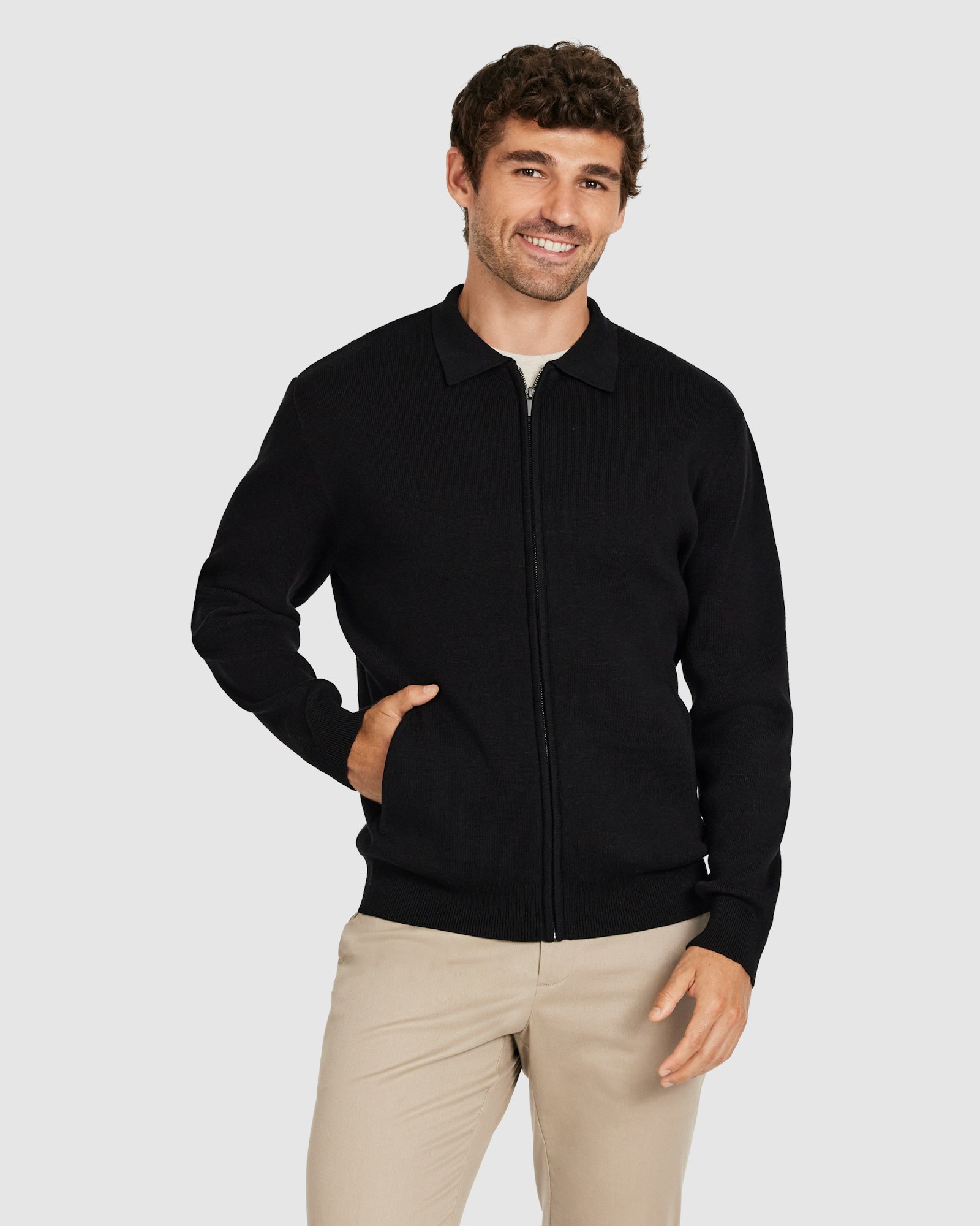 Atlas Zip Through Knit