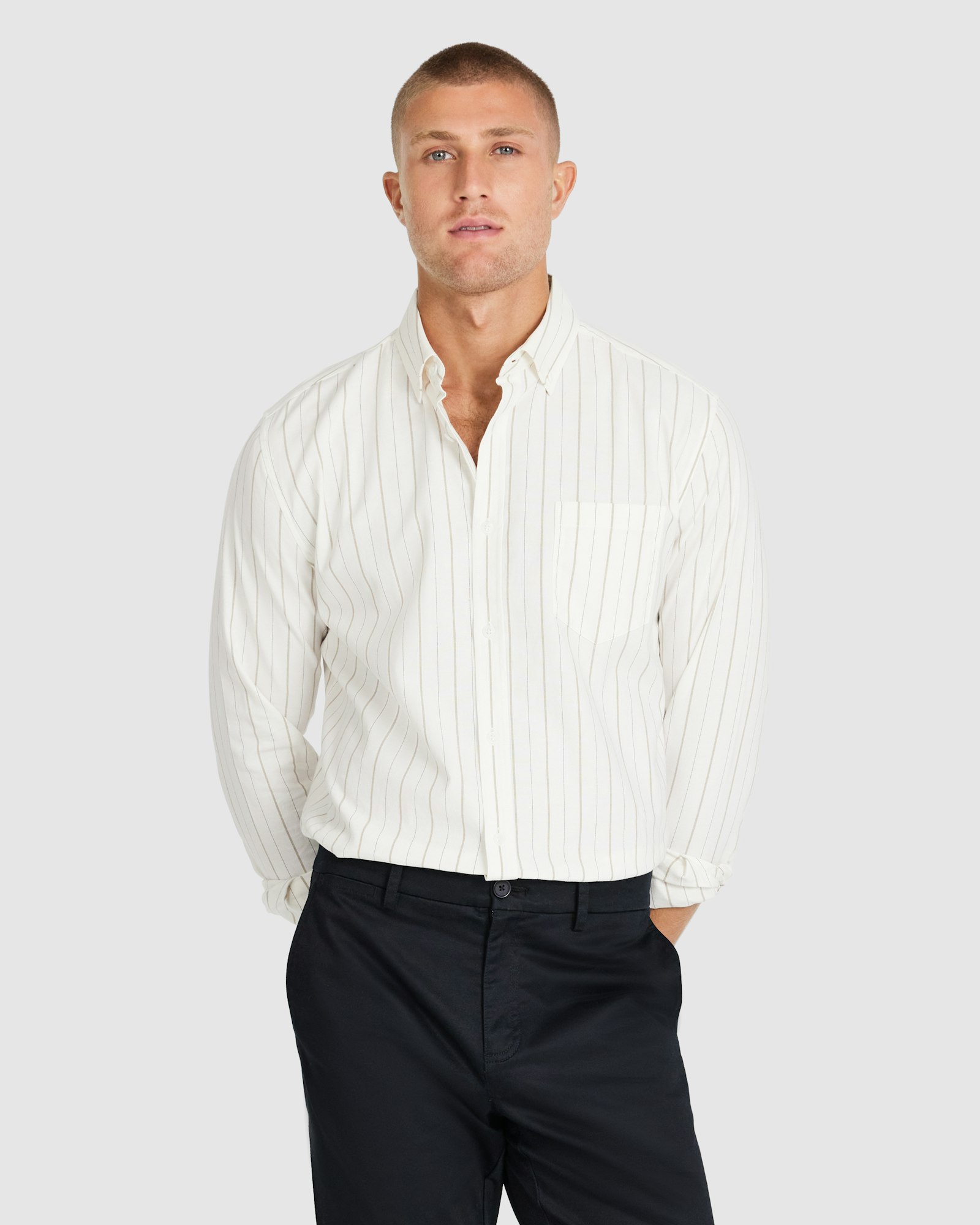 Amaro Stripe Oxford Shirt