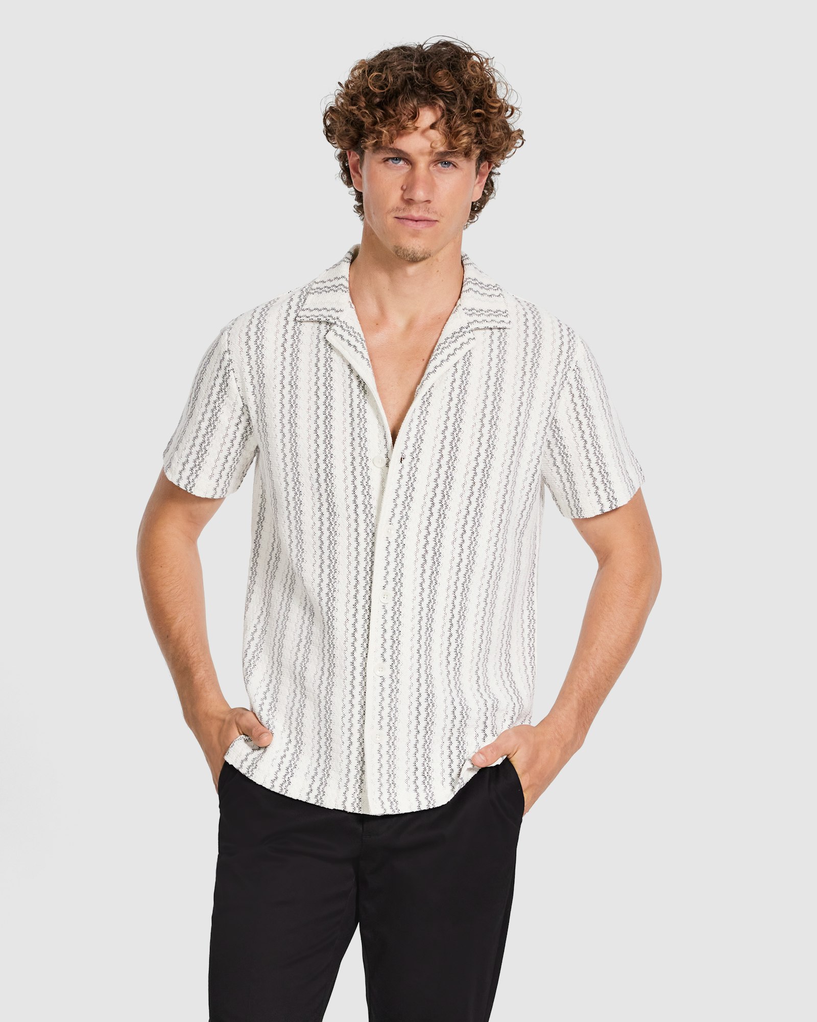 Kairo Stripe Textured Shirt