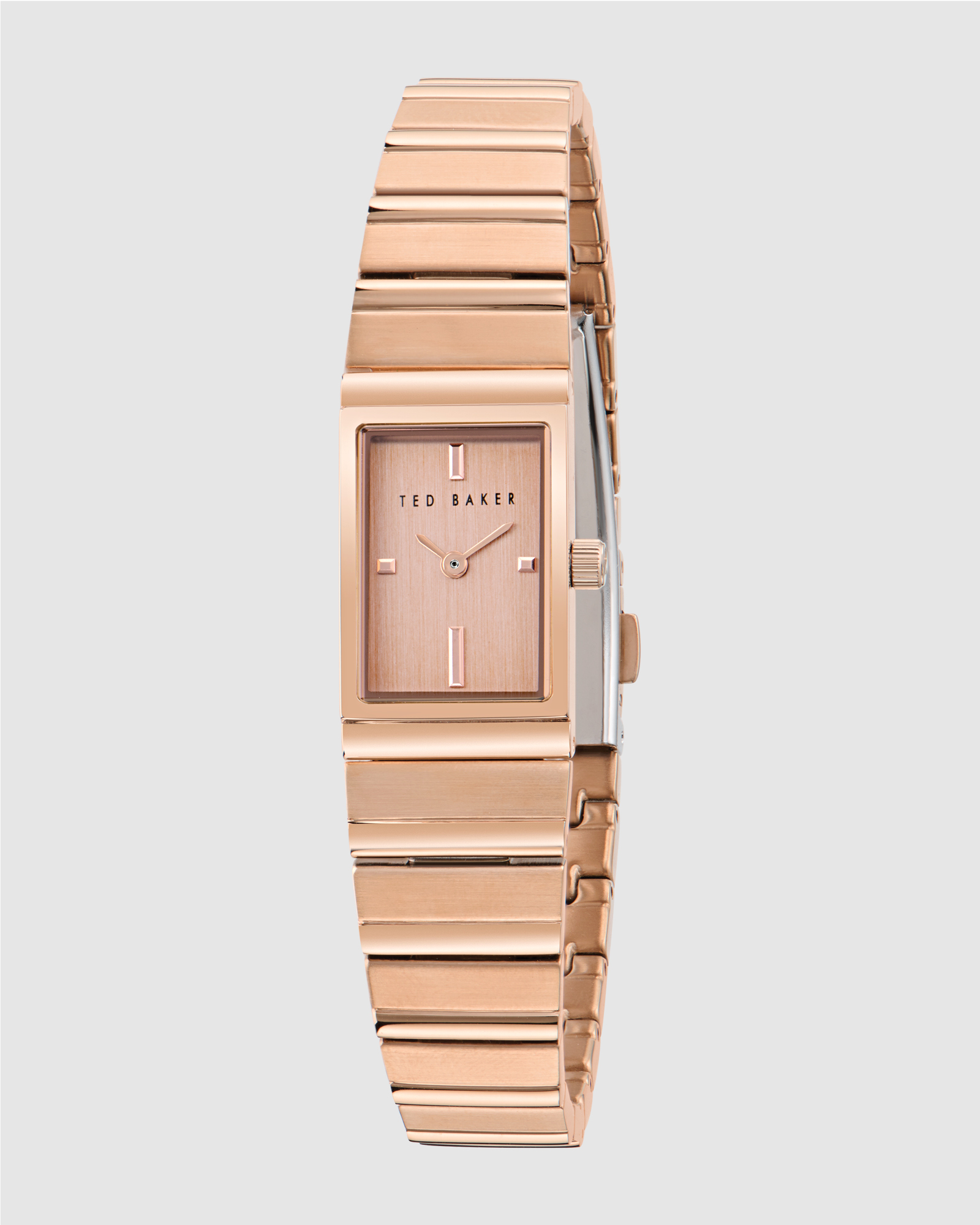 Lileey Pink Rose Gold-Tone 27mm Bracelet Watch