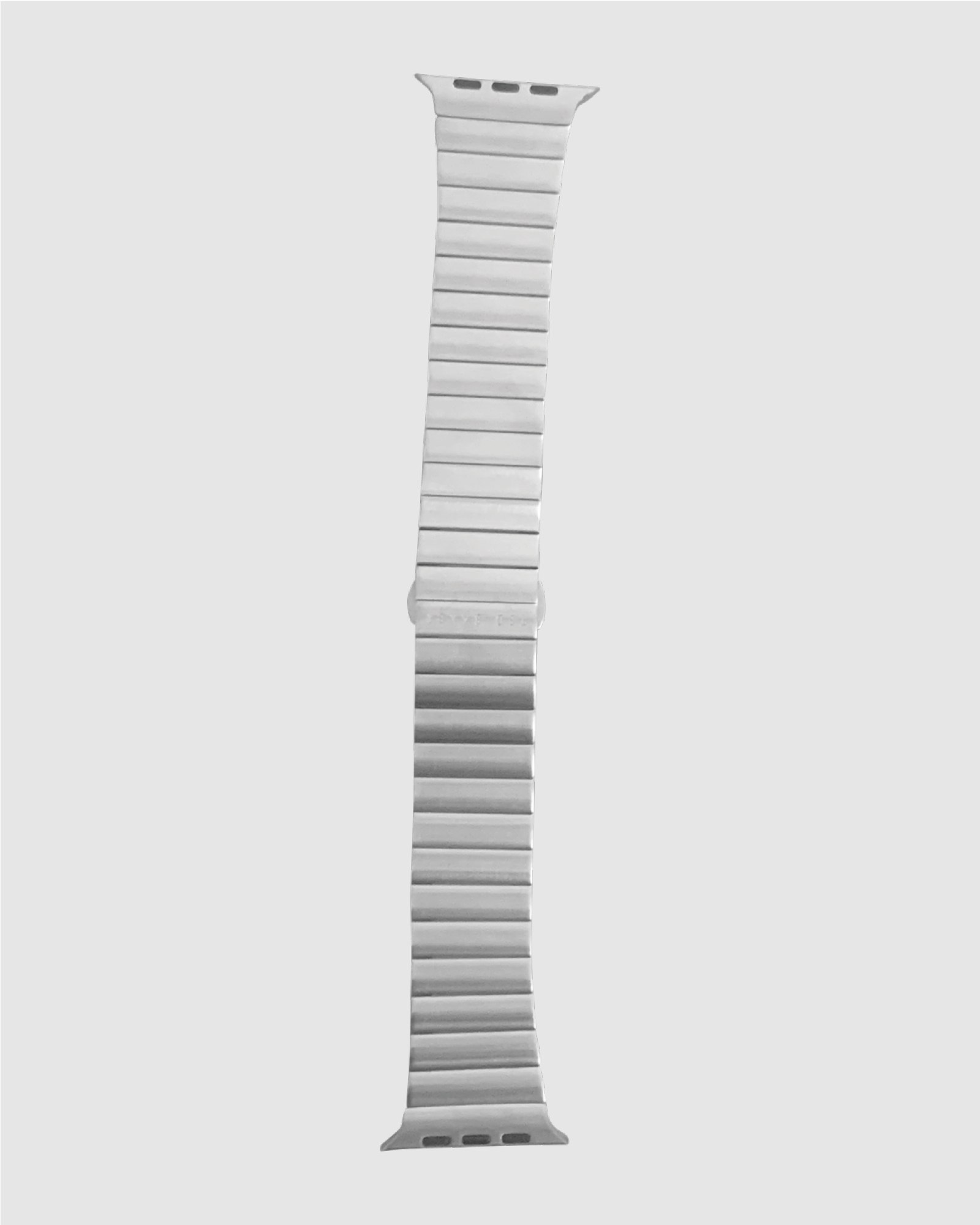 Silver Stainless Steel Silver-Tone Bracelet Apple Watch Strap 42/44mm