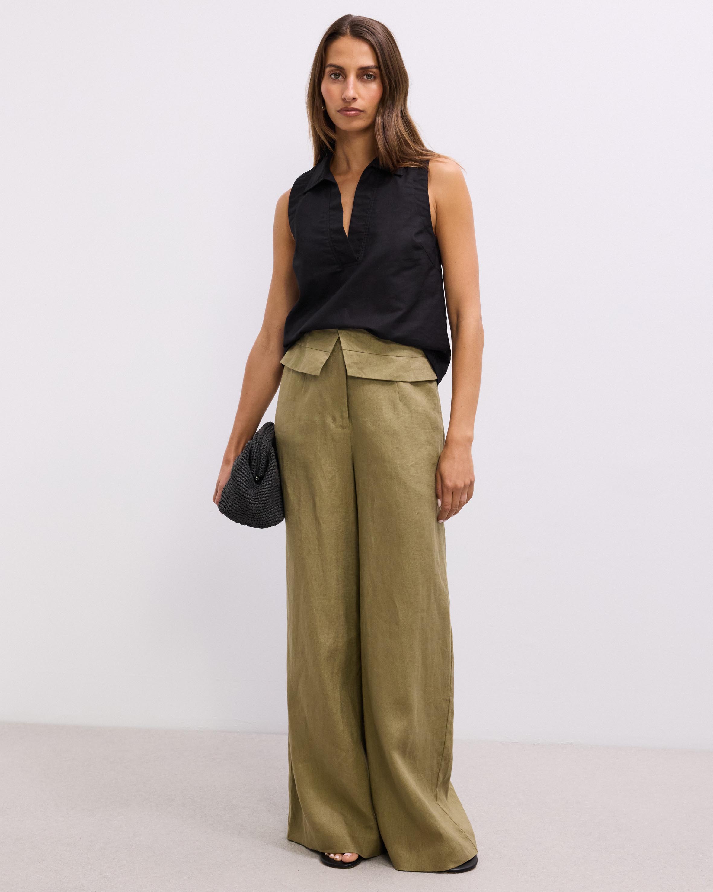 Lara Collared Vest Top