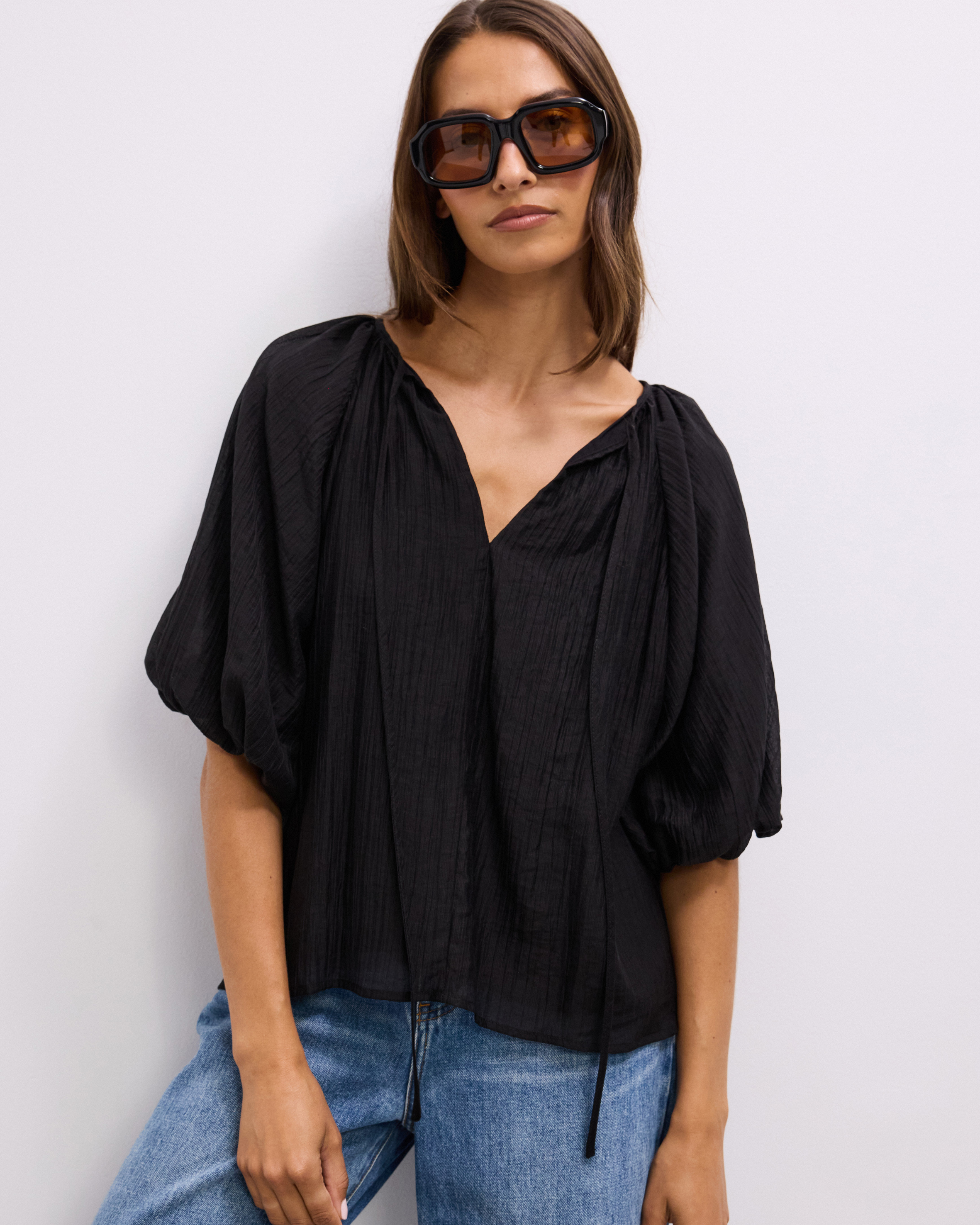 Lila Puff Sleeve Blouse