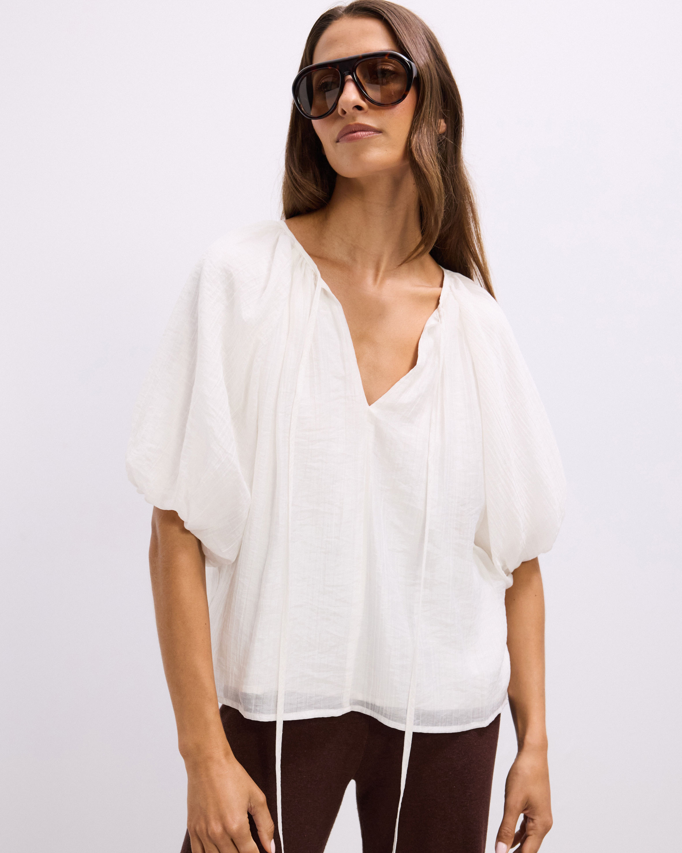 Lila Puff Sleeve Blouse