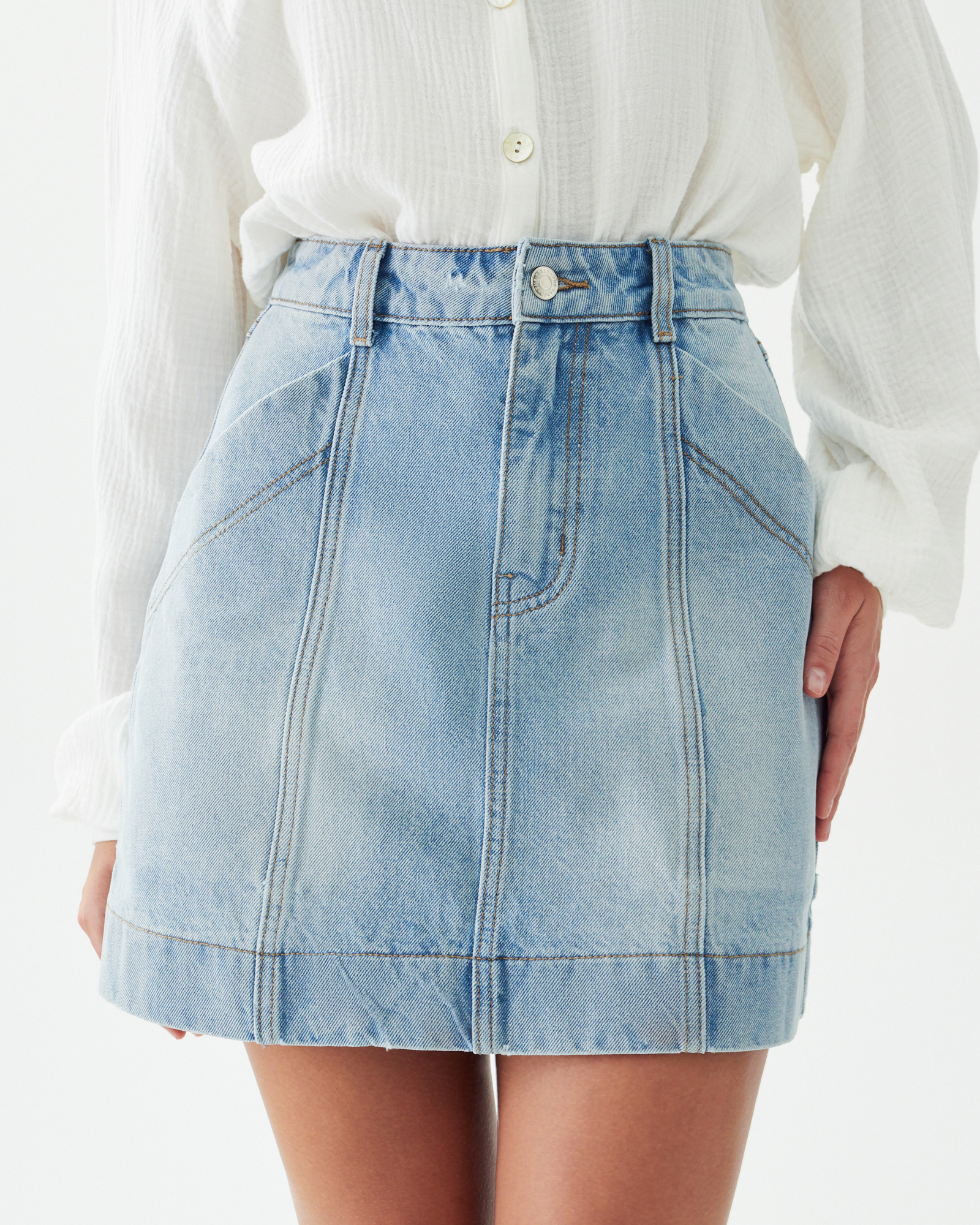 Asha Denim Mini Skirt