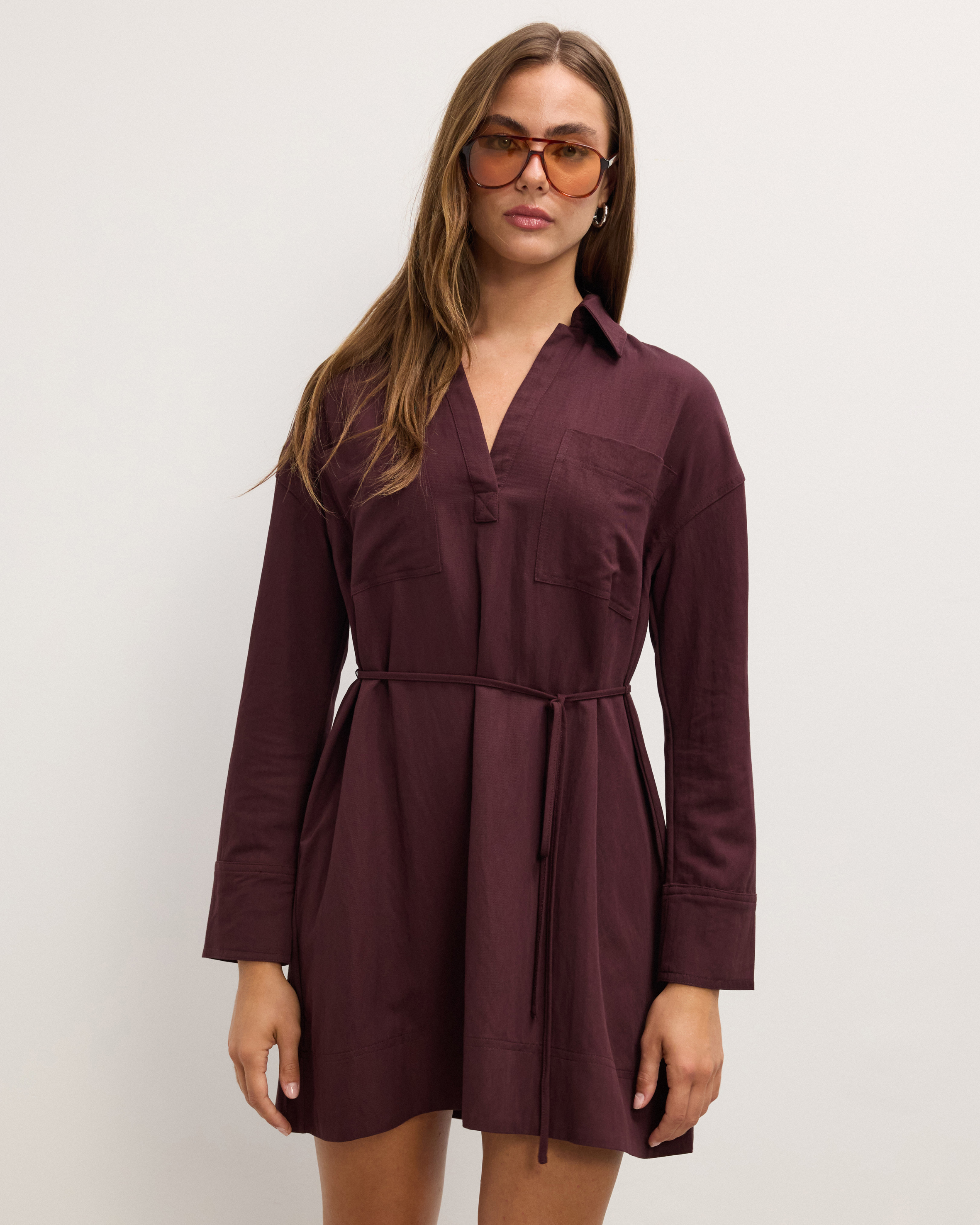 Clementine Mini Shirt Dress