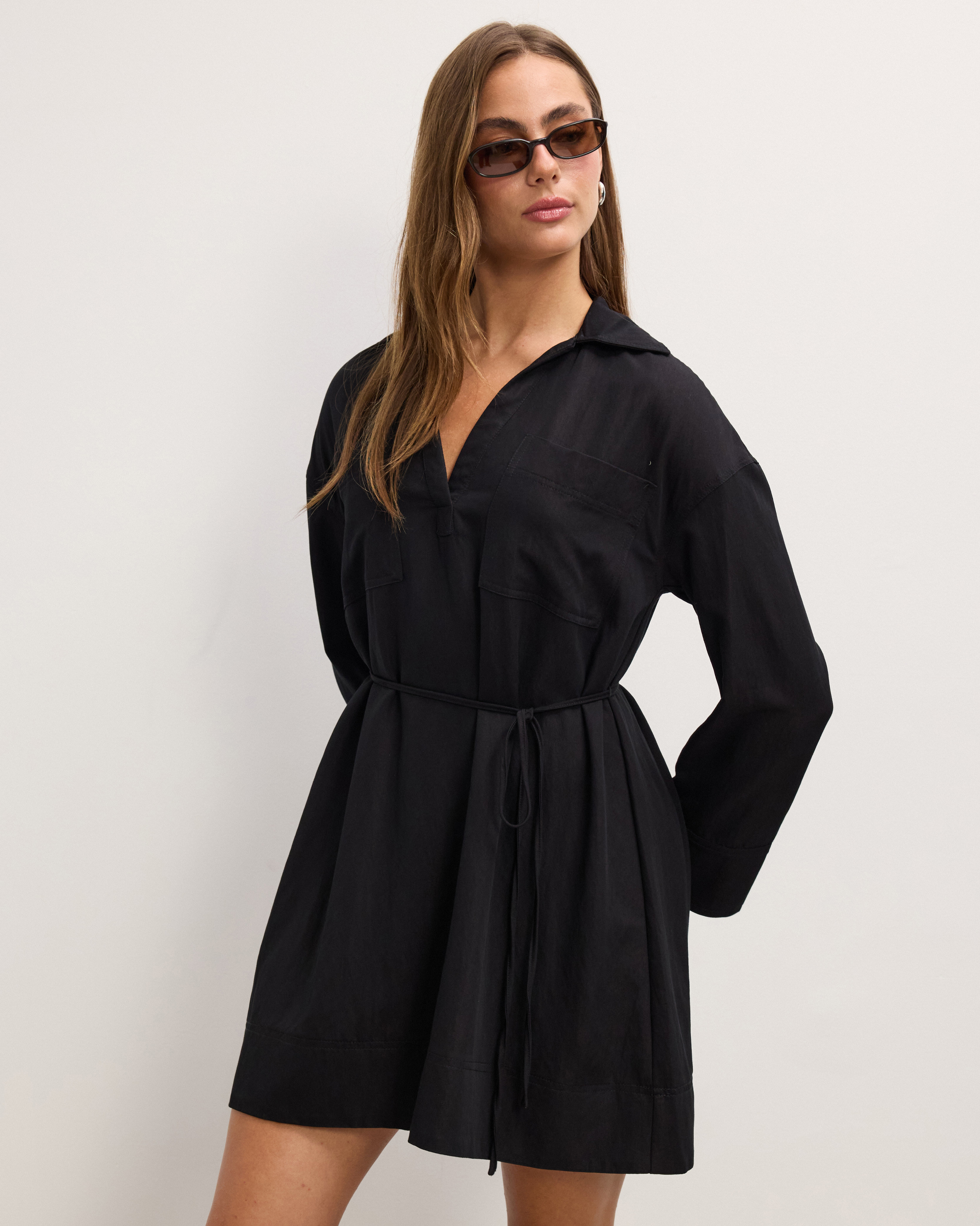 Clementine Mini Shirt Dress