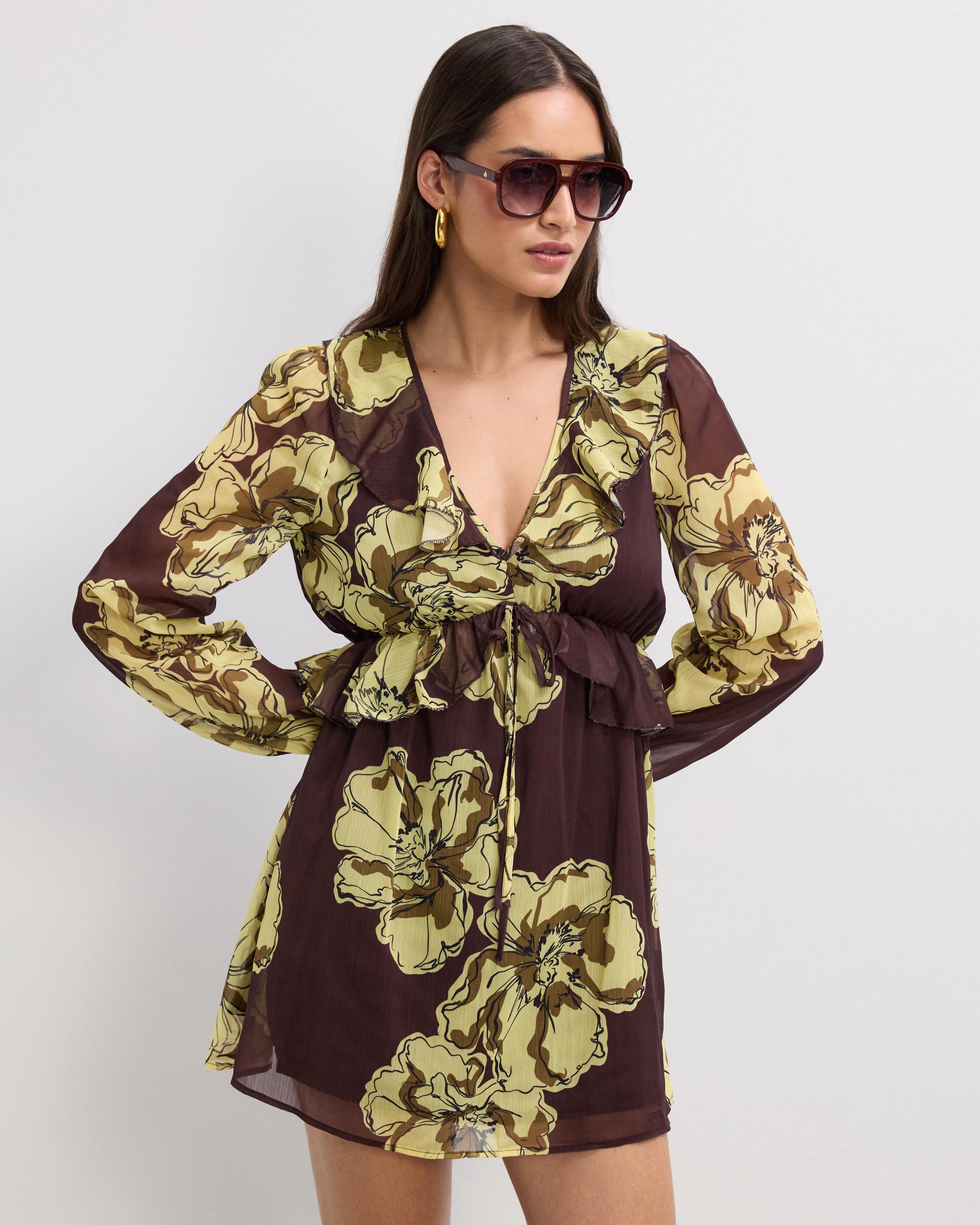 Kyla Printed Mini Dress