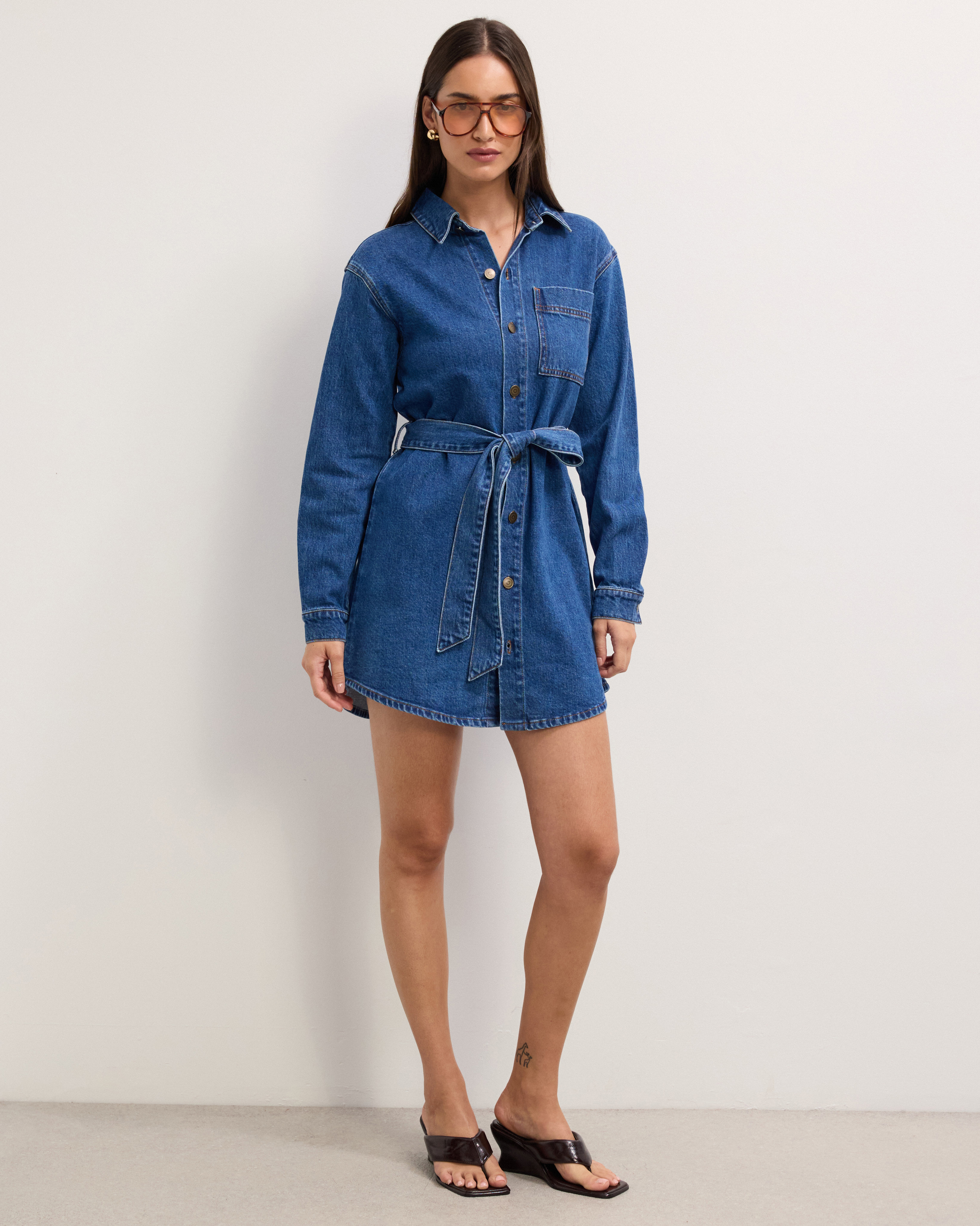 Amalia Denim Mini Dress