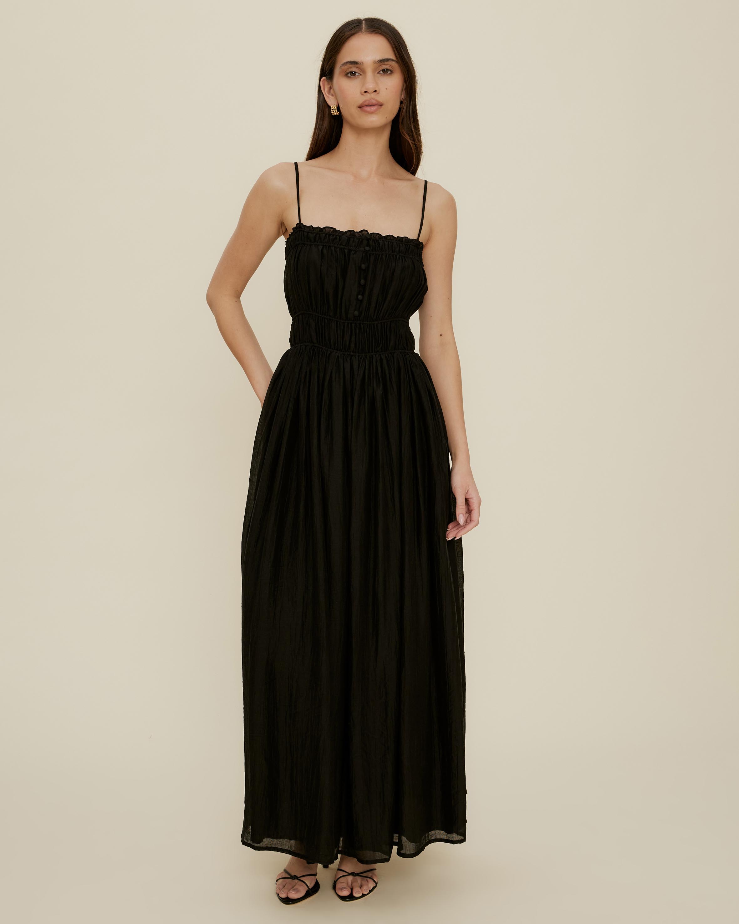 Rosie Gathered Midi Dress