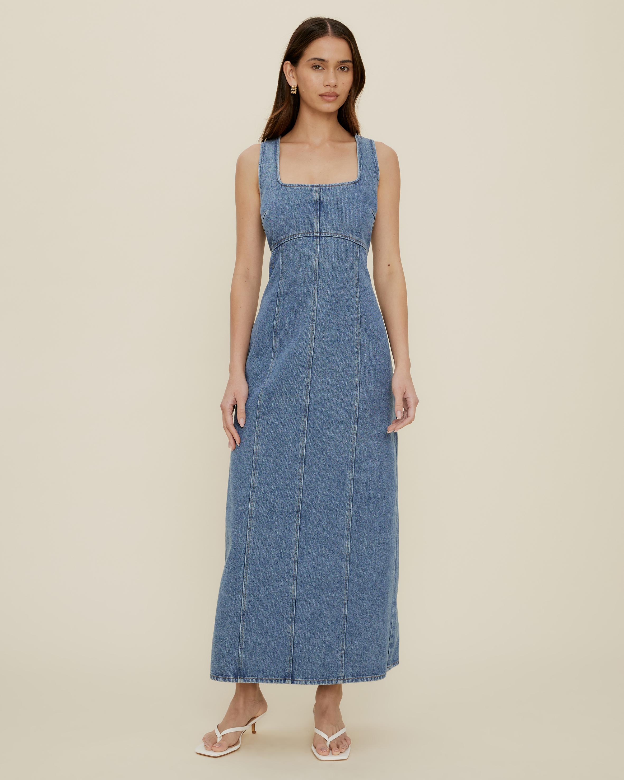 Gracie Denim Midi Dress