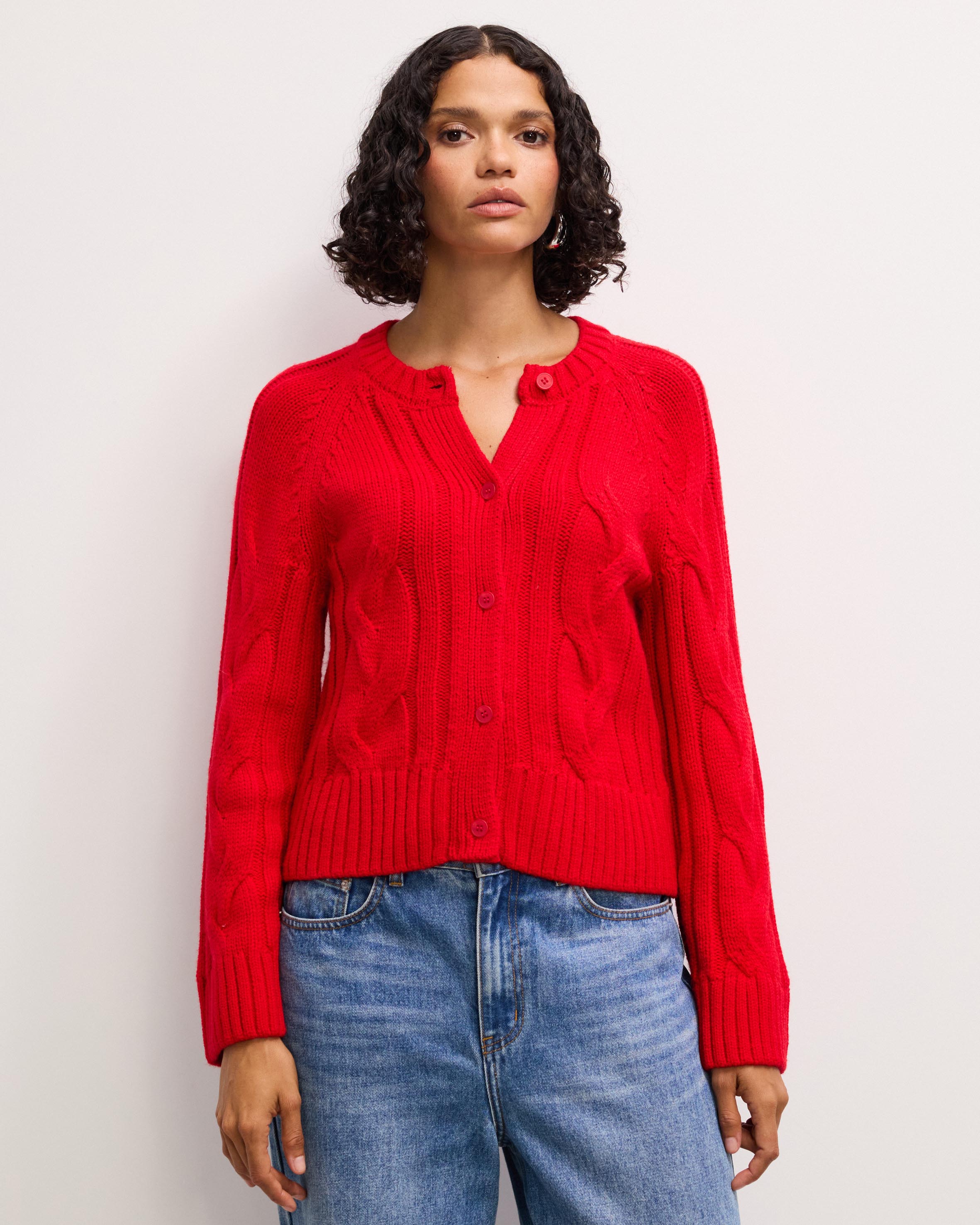Ezra Cable Knit Cardigan