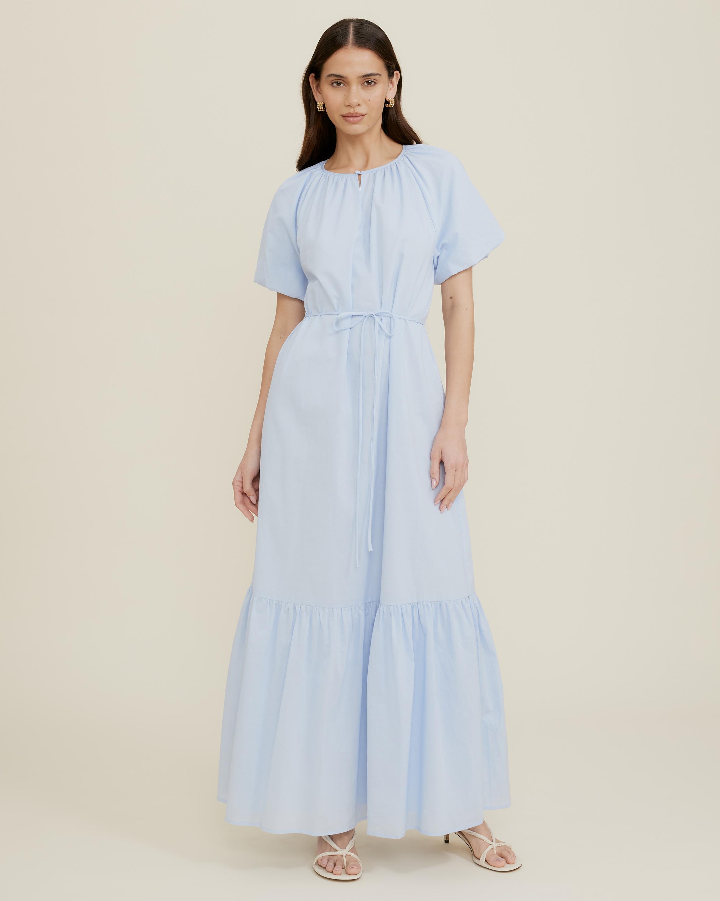 Paisley Belted Maxi Dress