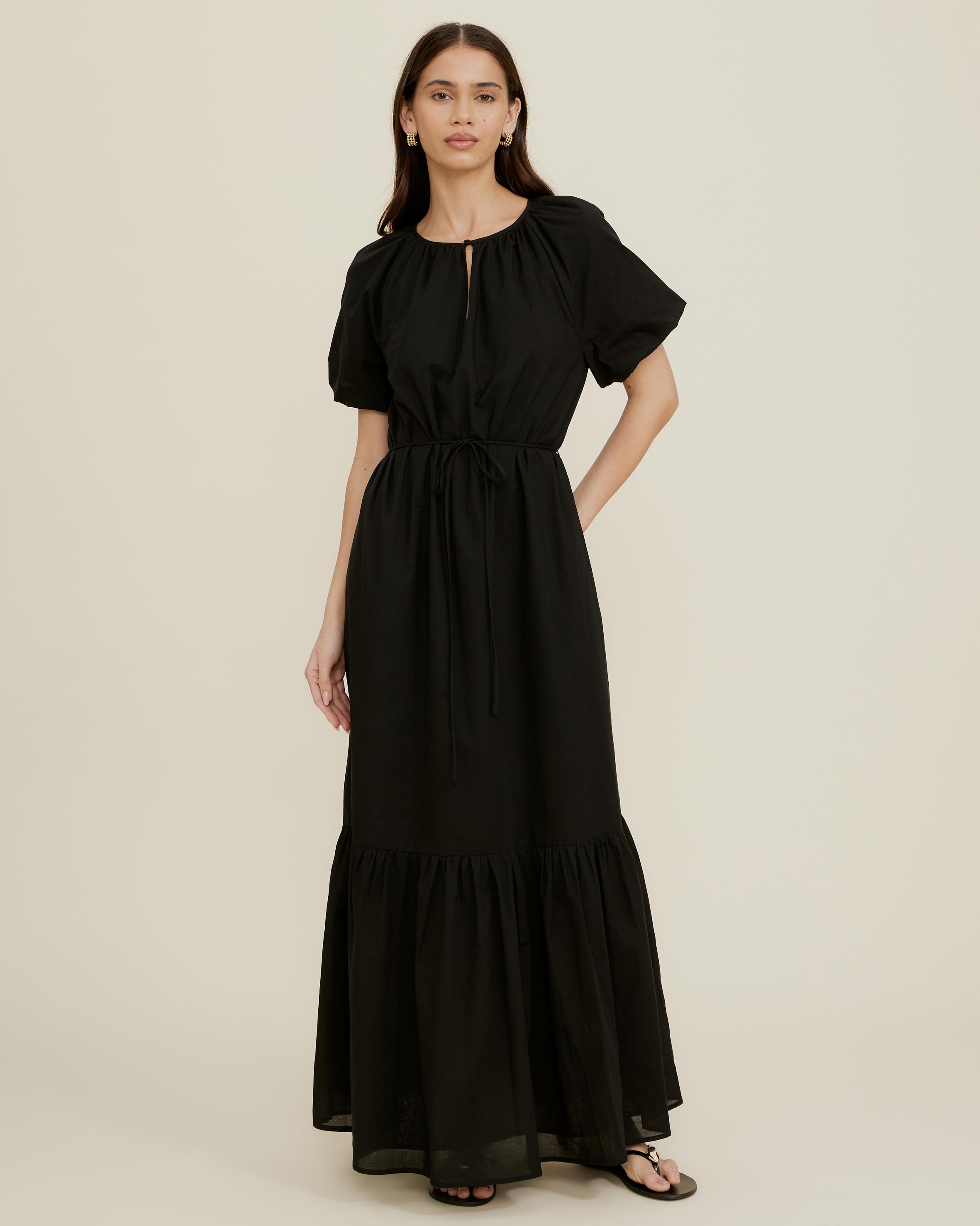 Paisley Belted Maxi Dress