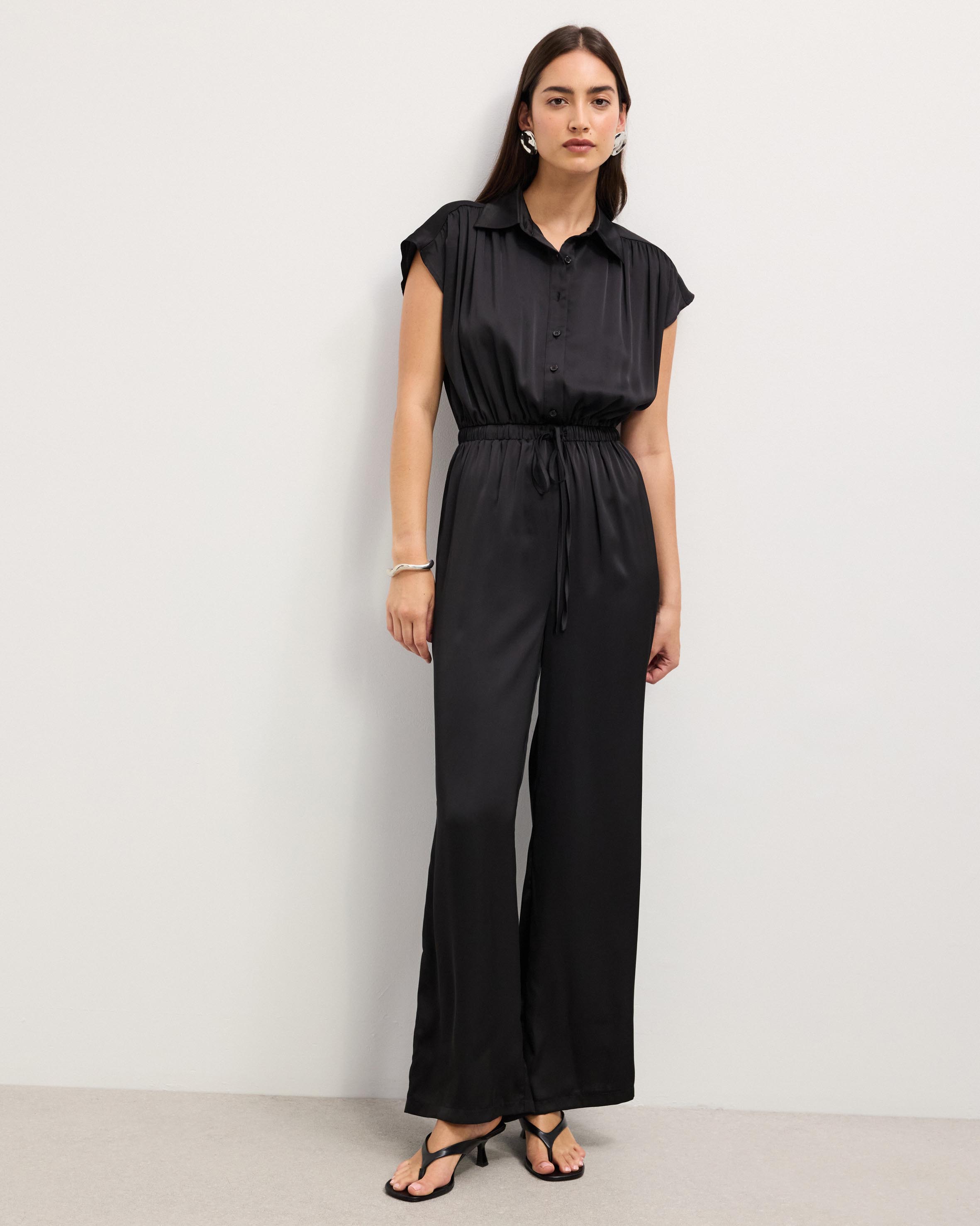 Bryne Relaxed Satin Jumpsuit