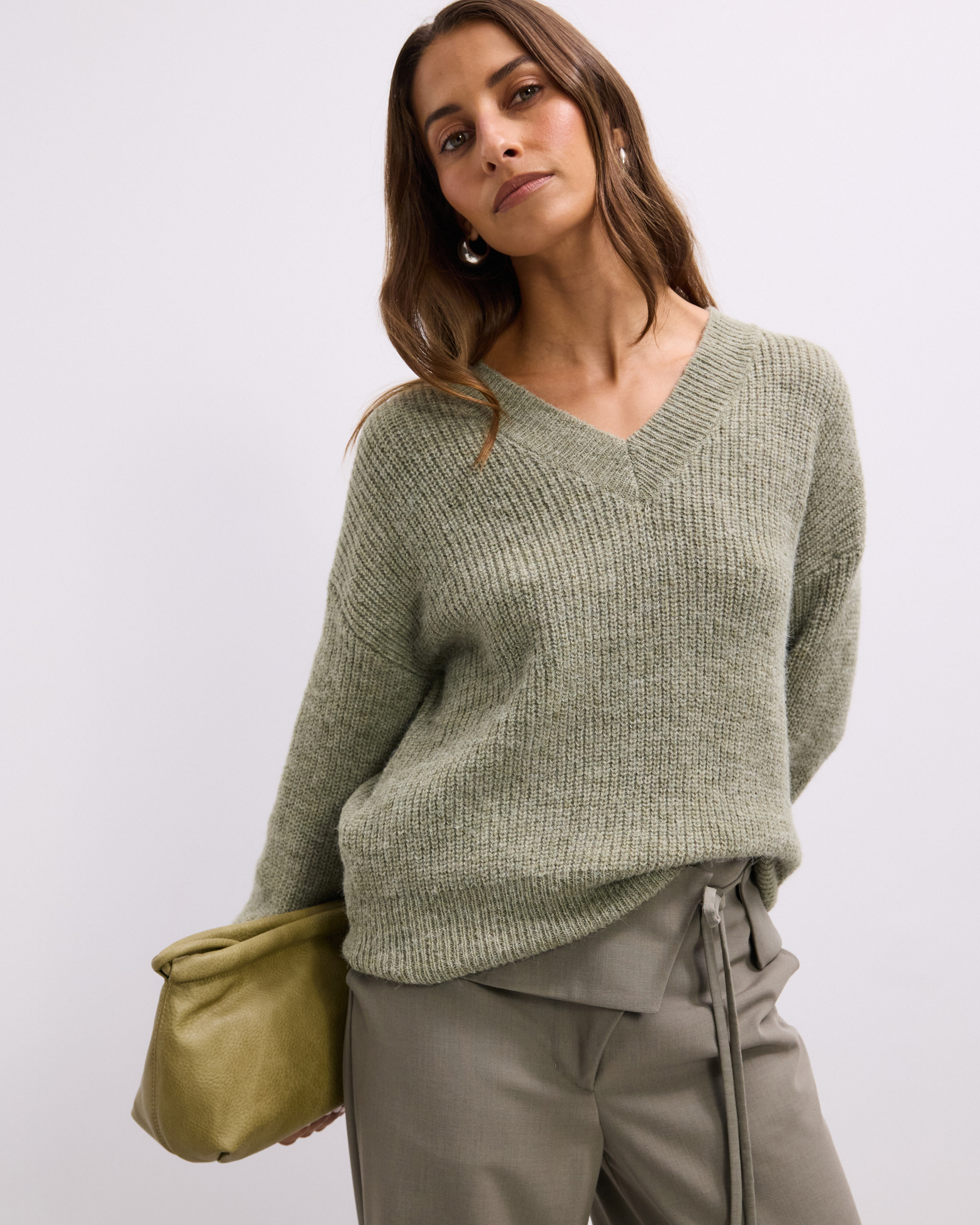 Tyler V-Neck Knit Jumper
