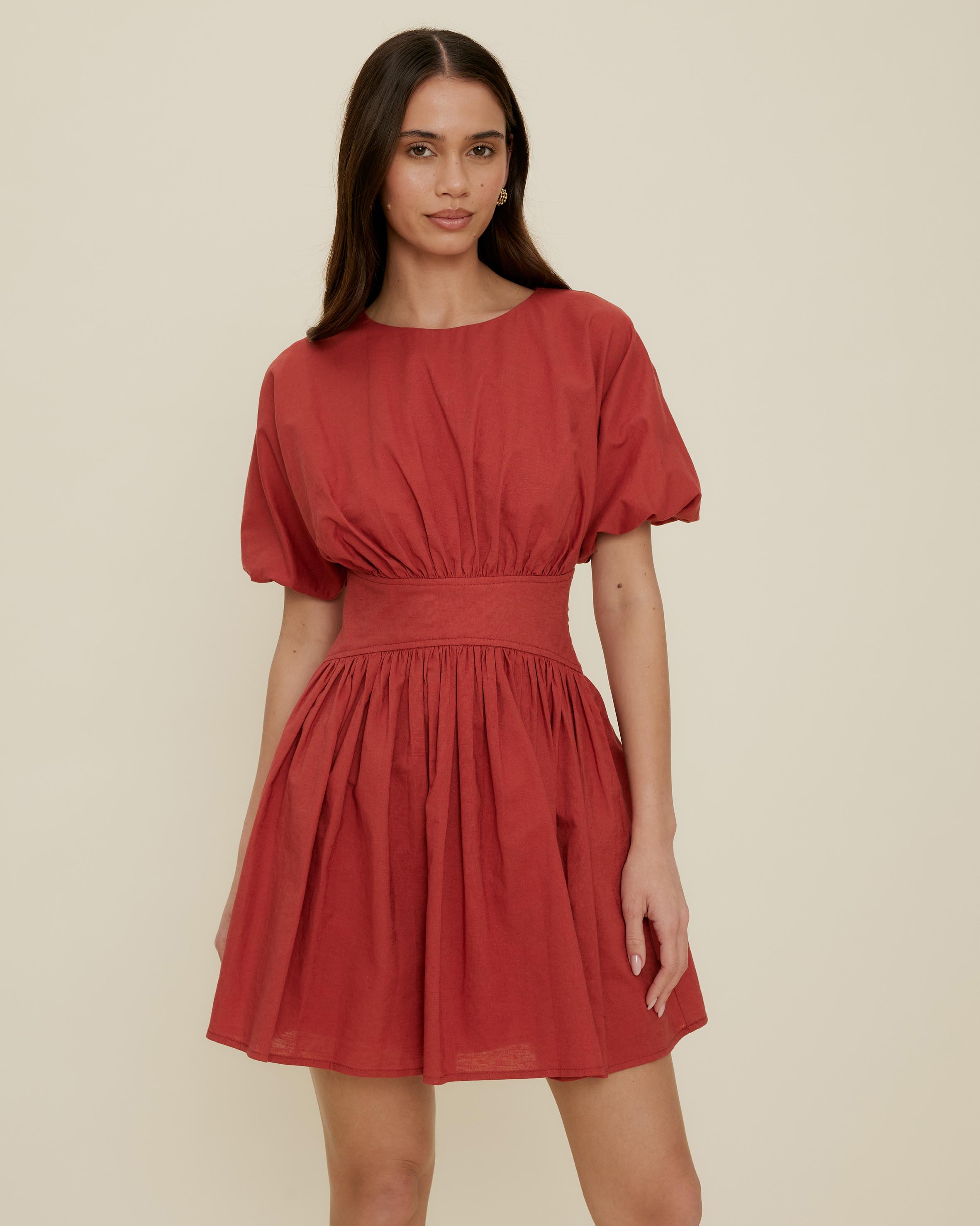 Gallery Waisted Mini Dress