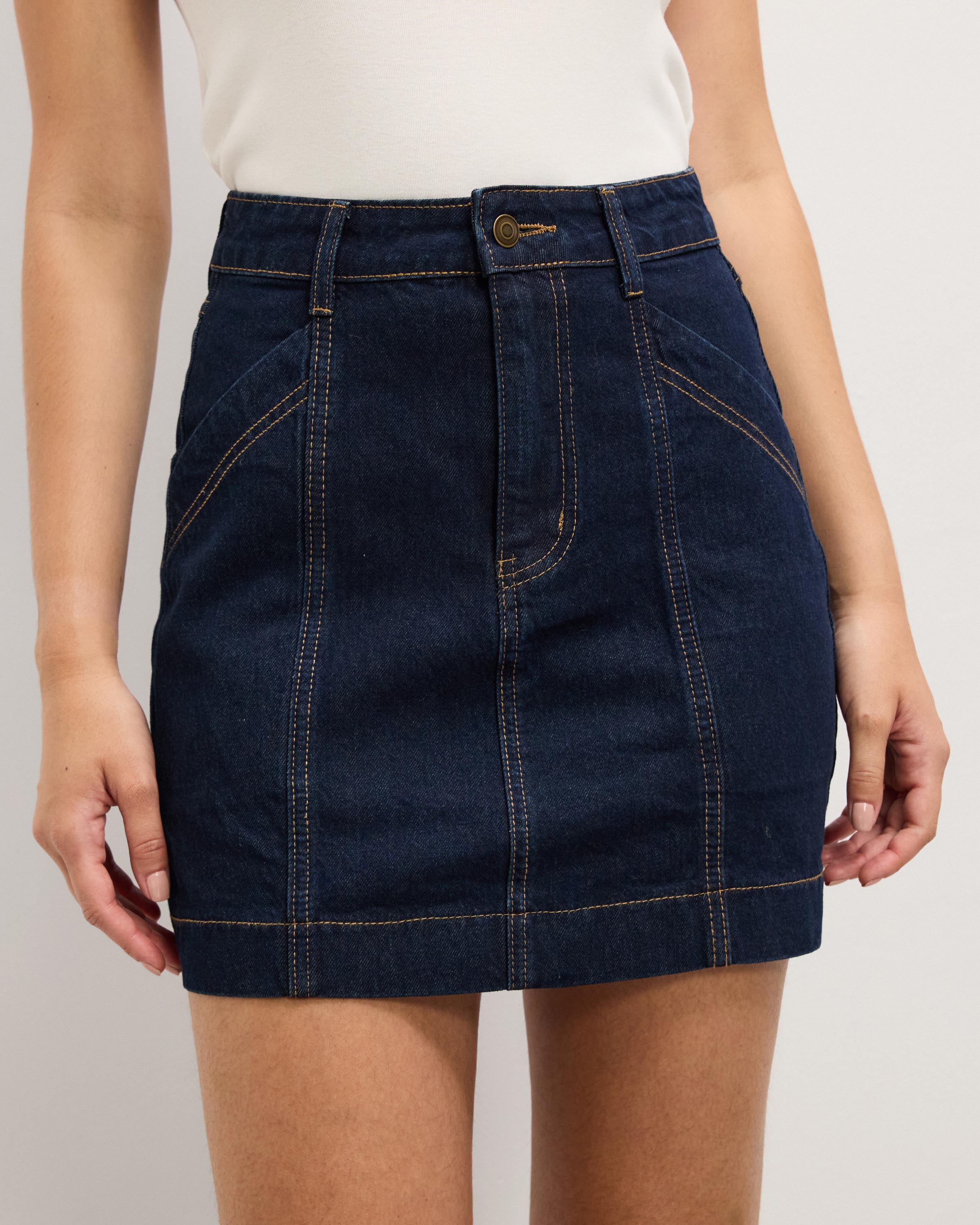 Asha Denim Mini Skirt
