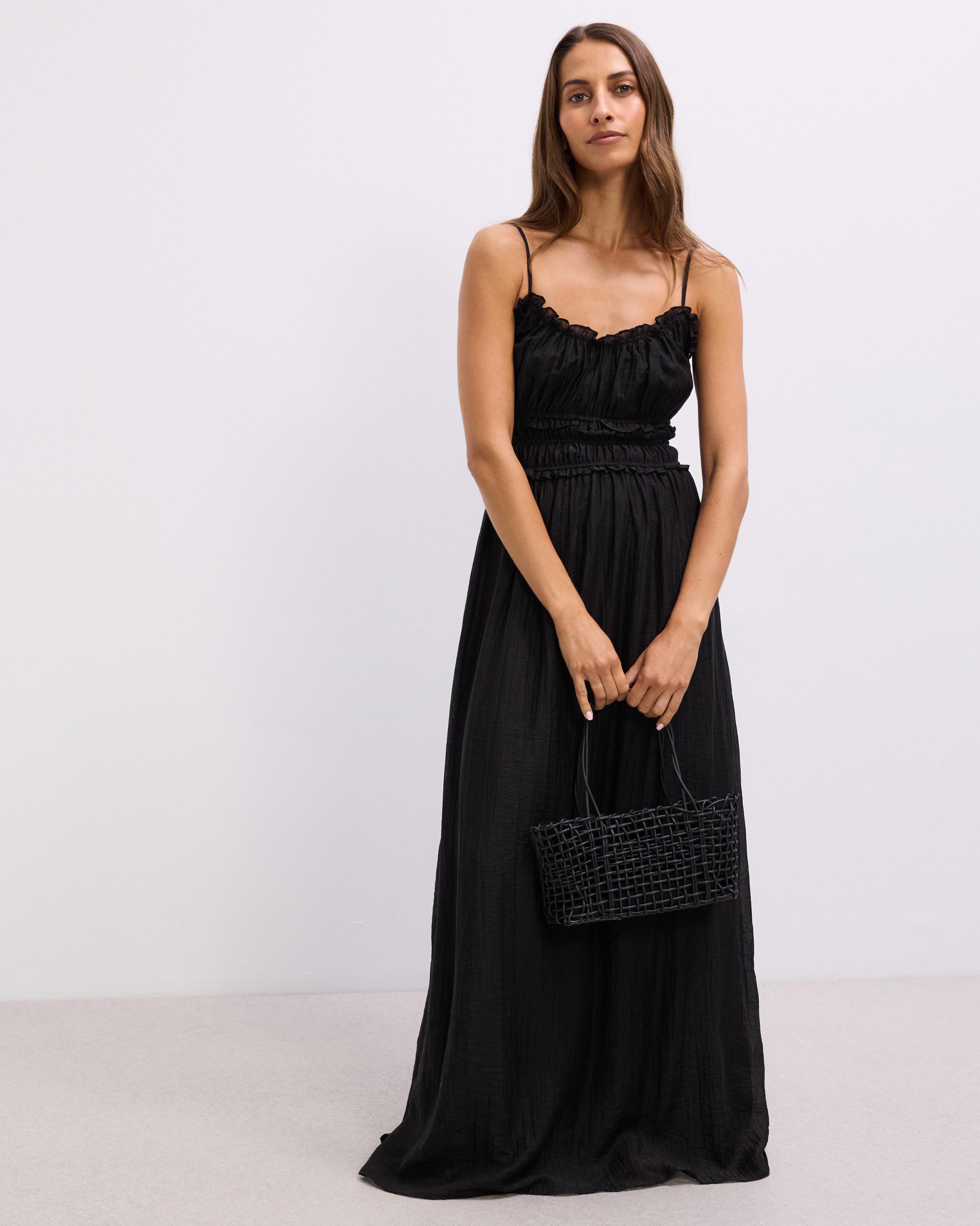 Lila Shirred Maxi Dress