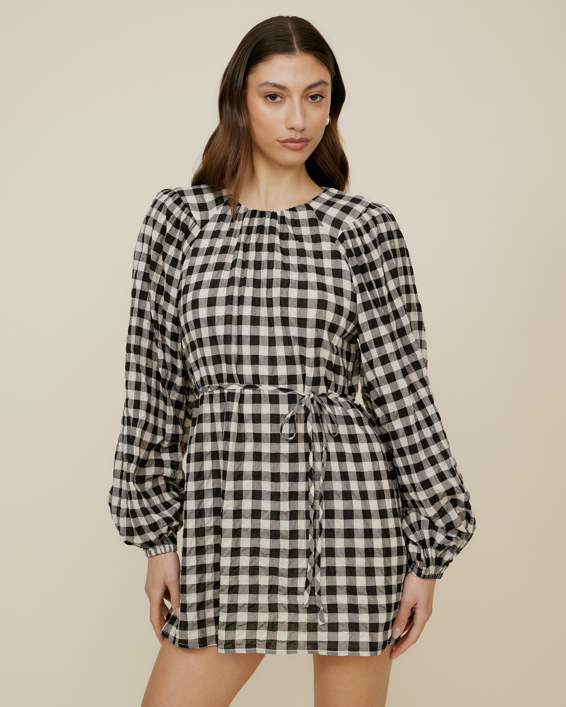 Yvelines Check Mini Dress